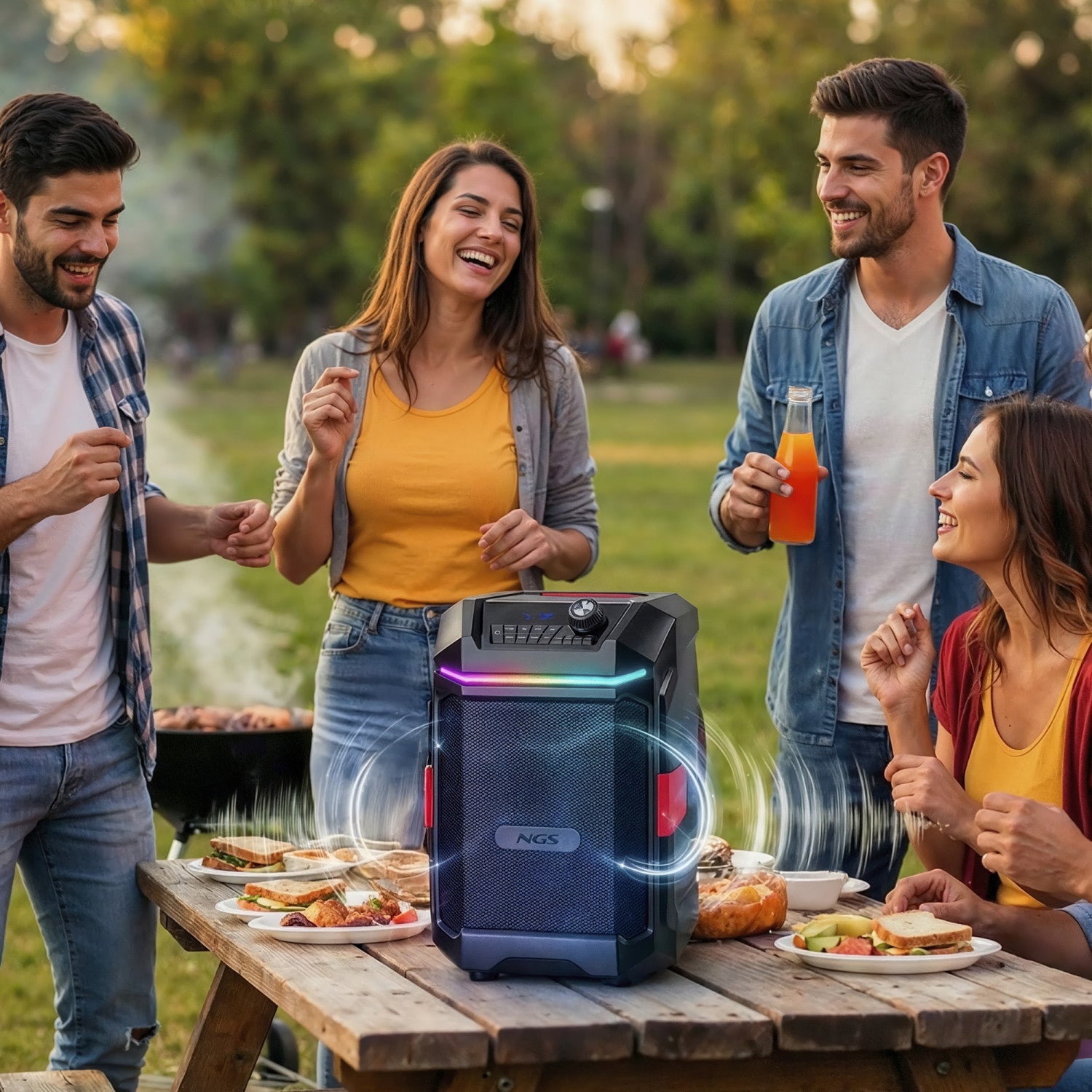 NGS WILD BASH COMPACT Altoparlante da festa Nero 40 W