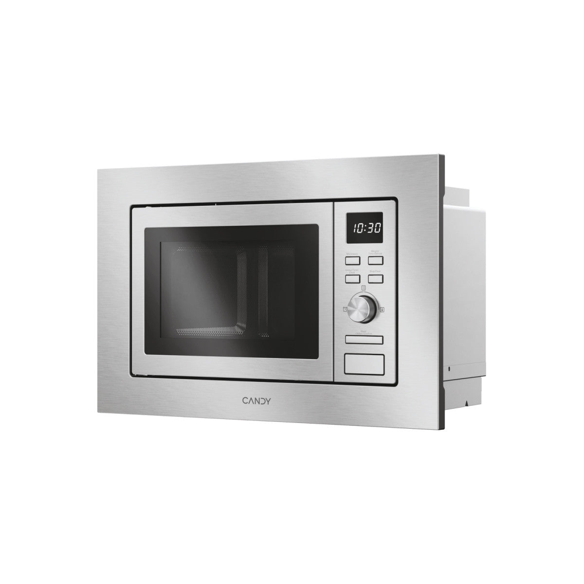 Candy CA38FMW8NG Argento Solo microonde Da incasso 17 L
