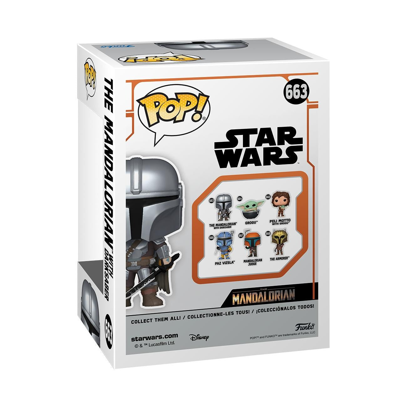 FUNKO POP The Mandalorian with Darksaber