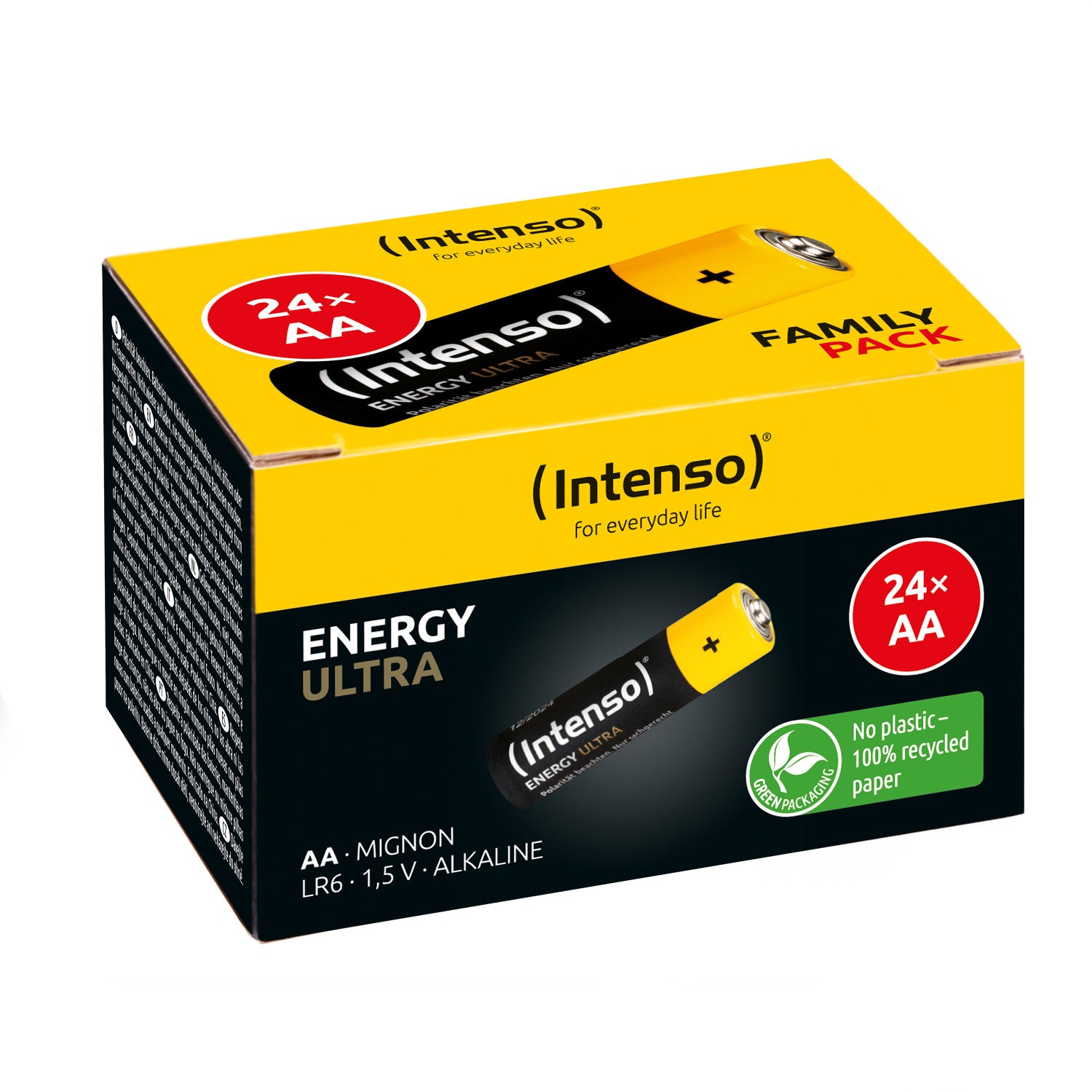 Intenso 7501824 Batteria Monouso Stilo AA Alcalino Nero Giallo