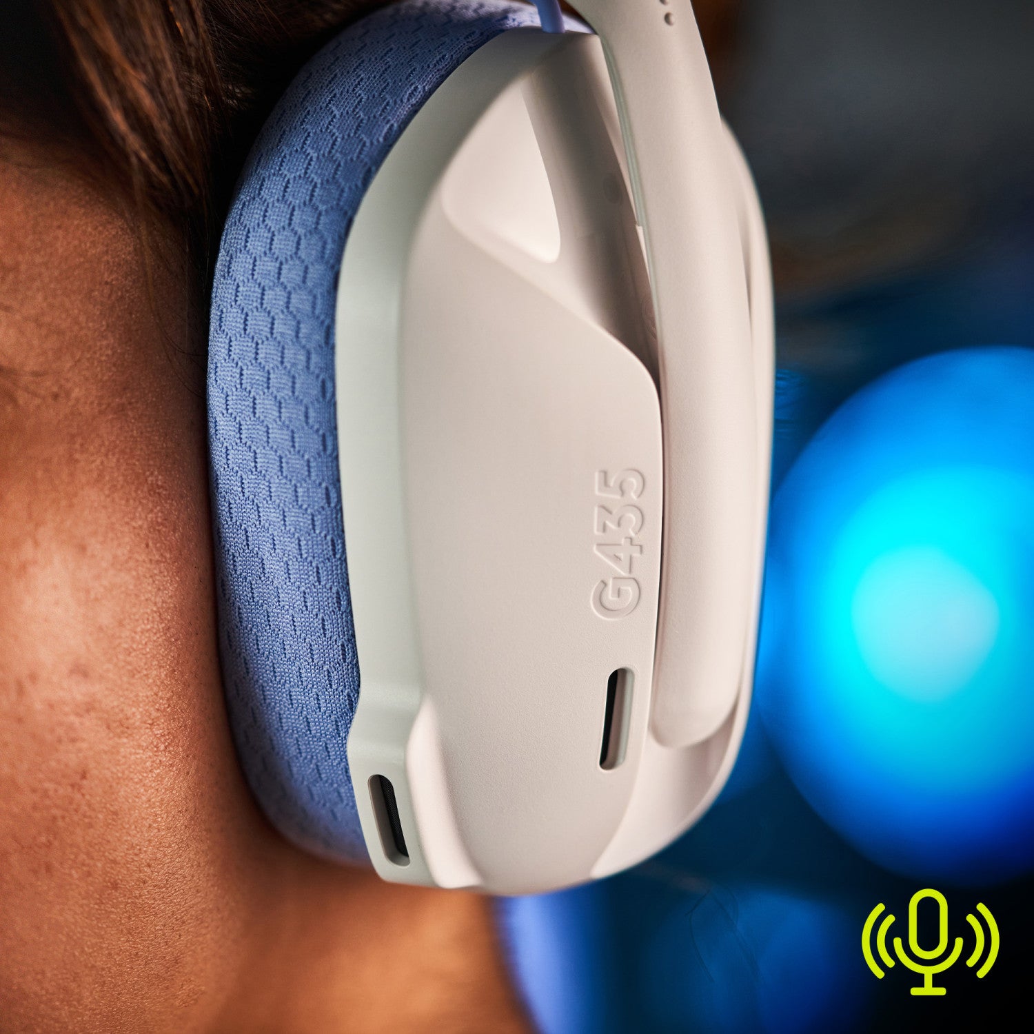 Logitech G Logitech G435 LIGHTSPEED Cuffie Gaming Wireless Bluetooth per PC PS4 PS5 Smartphone Bianco