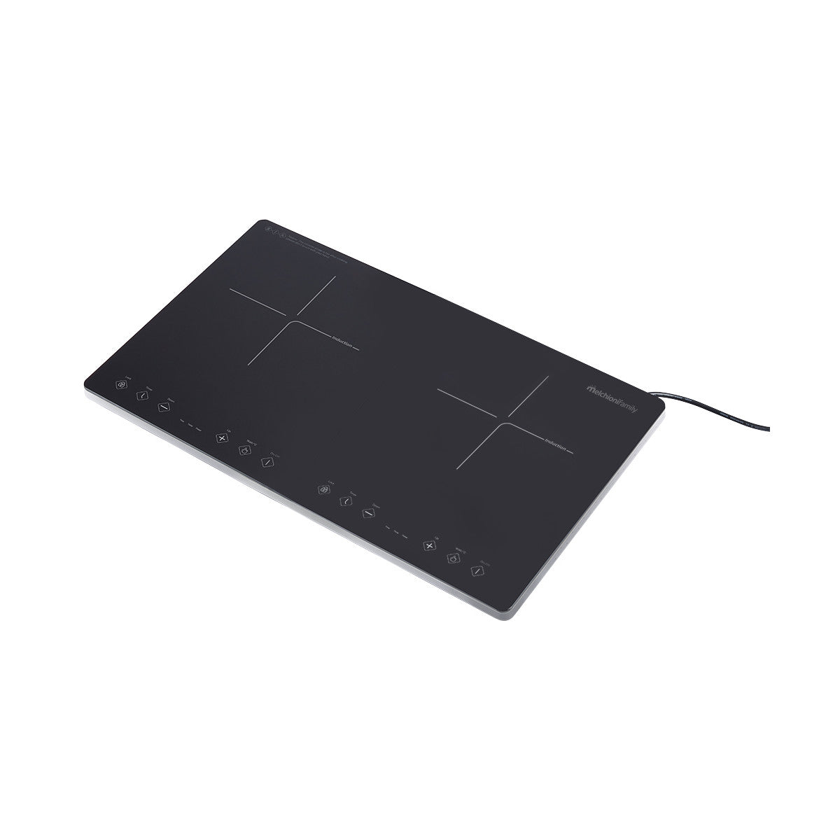 Melchioni 118360034 piano cottura Nero Da incasso 58 cm Piano cottura a induzione 2 Fornelli