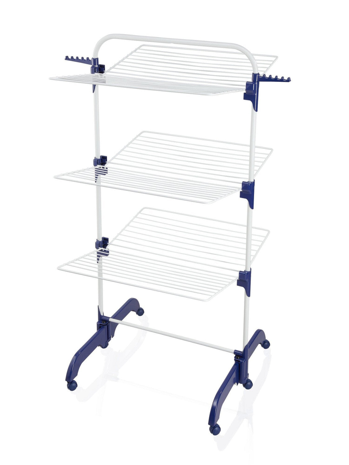 Leifheit Comfort Tower 420 Stendibiancheria da pavimento Blu, Bianco