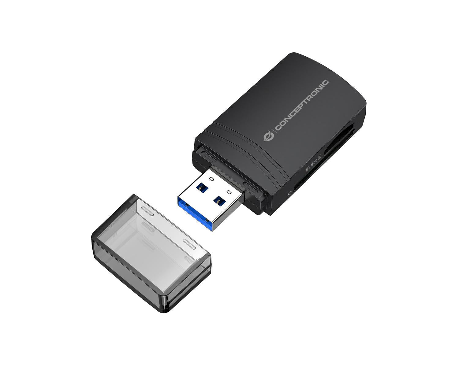 Conceptronic BIAN06B lettore di schede USB 3.2 Gen 1 3.1 Gen 1 Type-A Nero