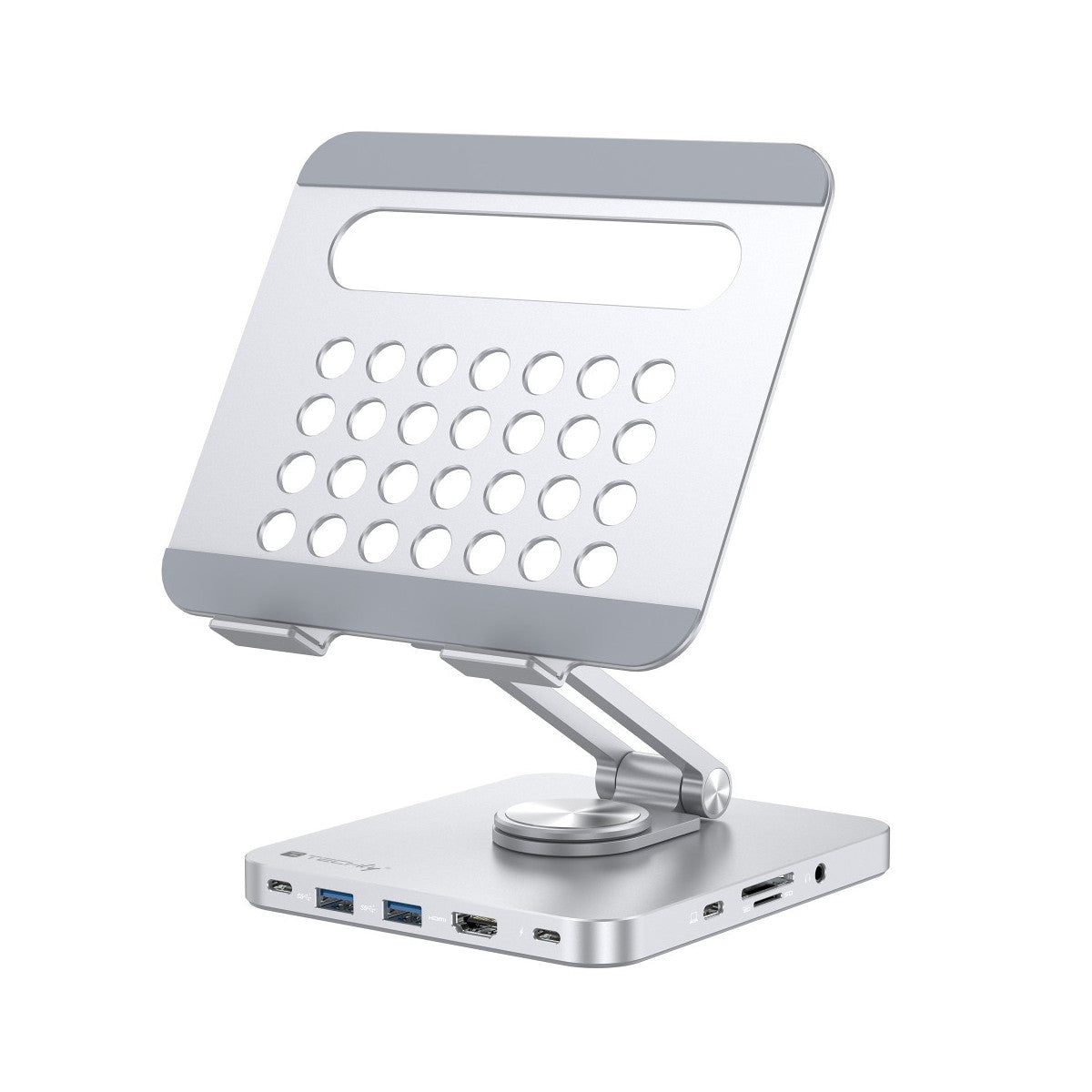 Techly Supporto per Tablet Hub Docking Station USB-C 8 in 1