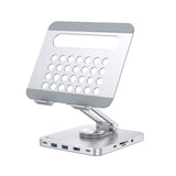 Techly Supporto per Tablet Hub Docking Station USB-C 8 in 1