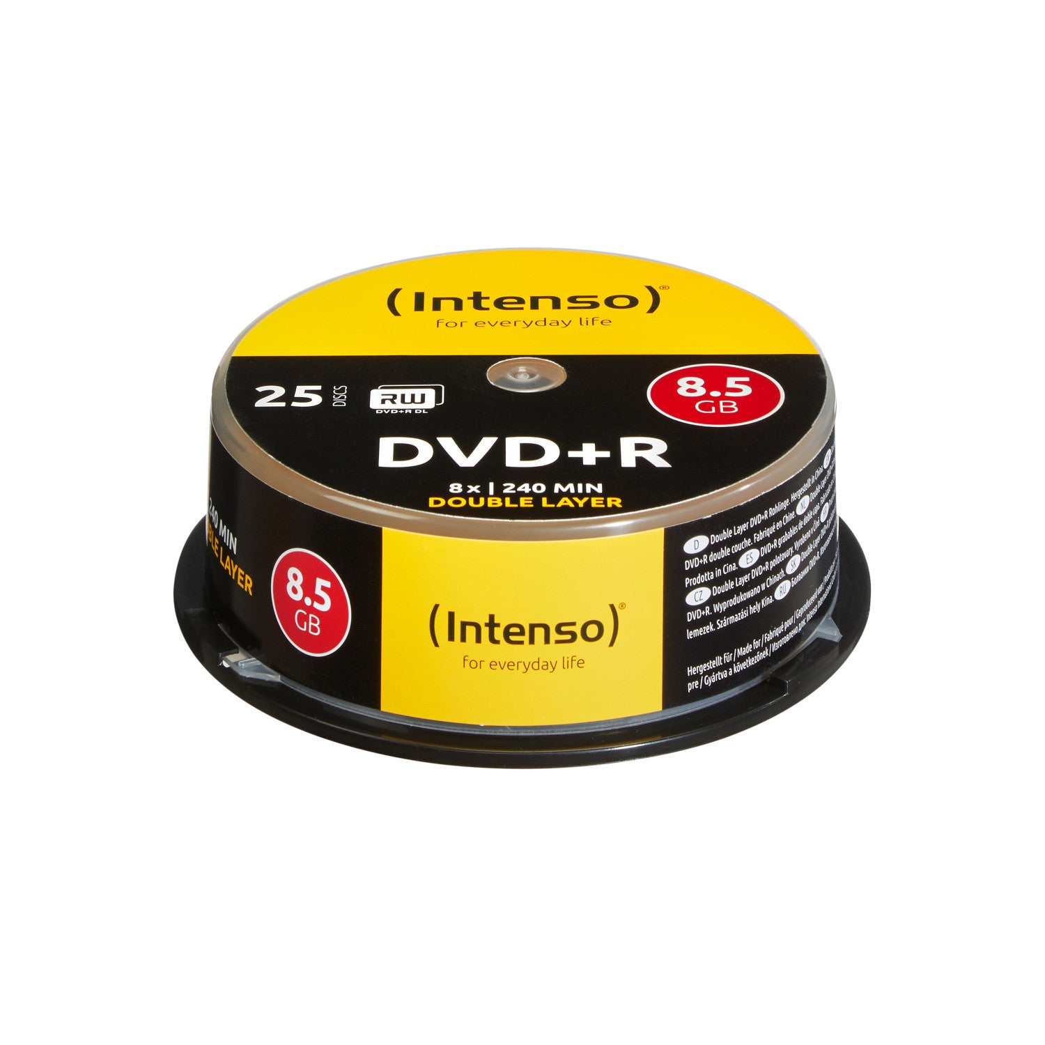 Intenso DVD R 8.5GB 8x Double Layer 25er Cakebox 8,5 GB DVD R DL 25 pz