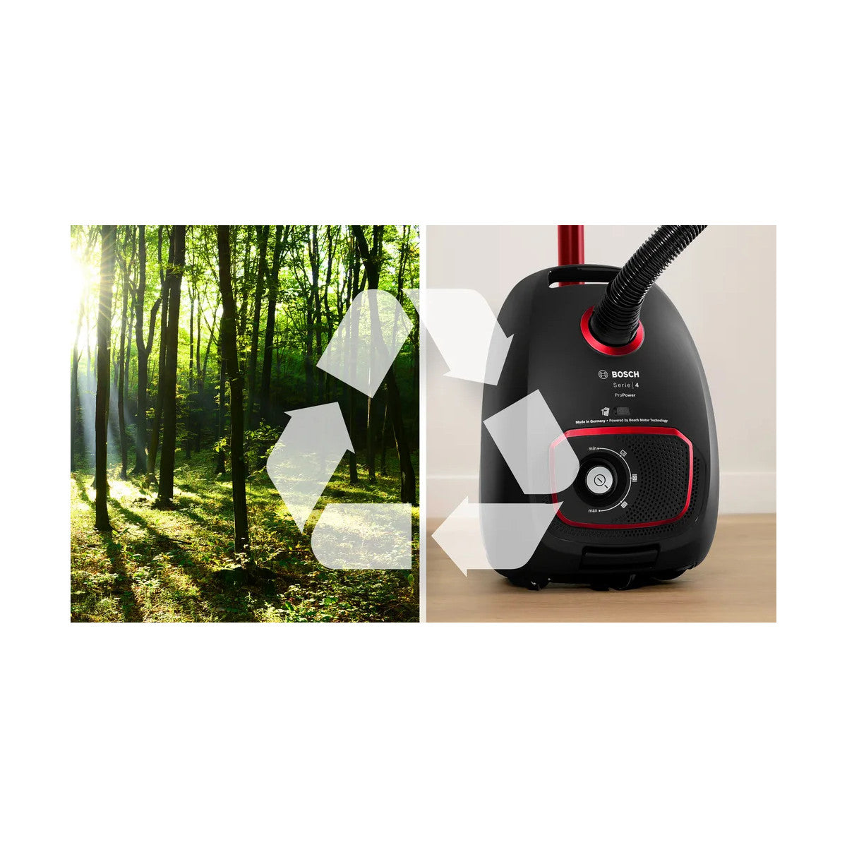 Bosch Serie 4 BGB41POW1 aspirapolvere a traino 4 L Secco 850 W Sacchetto per la polvere