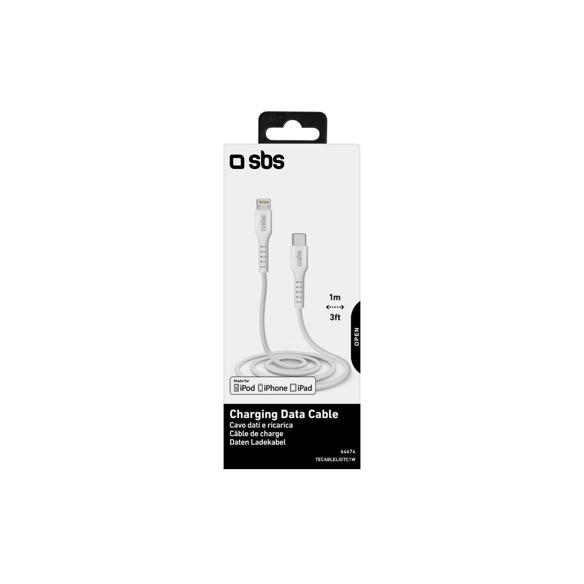 SBS Cavo dati e ricarica USB-C a Lightning