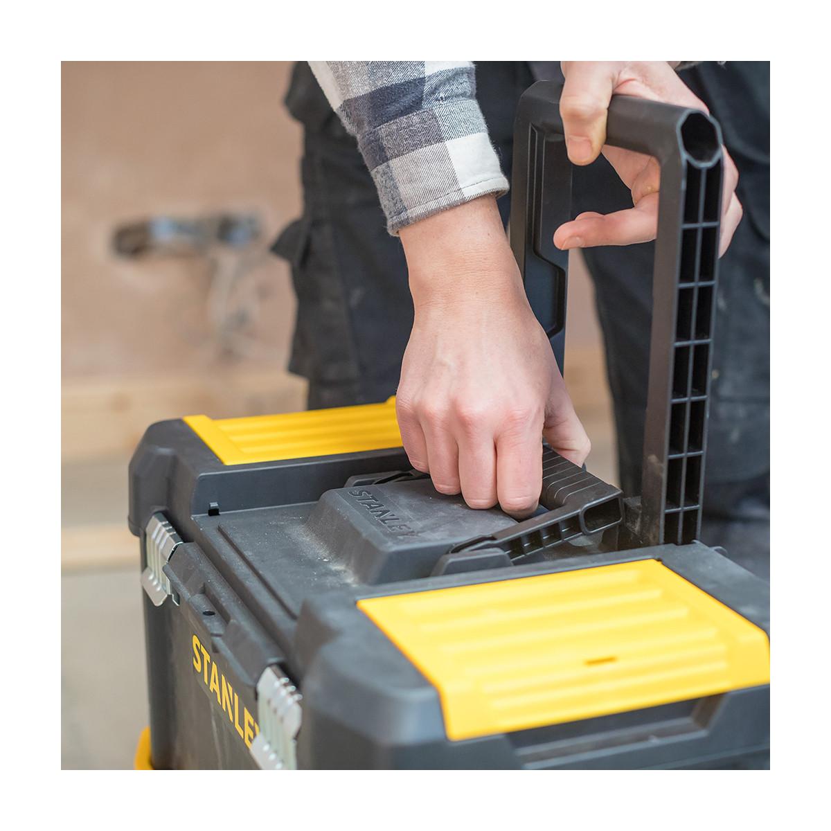 Stanley Essential Valigetta rigida per attrezzi Plastica Grigio, Giallo