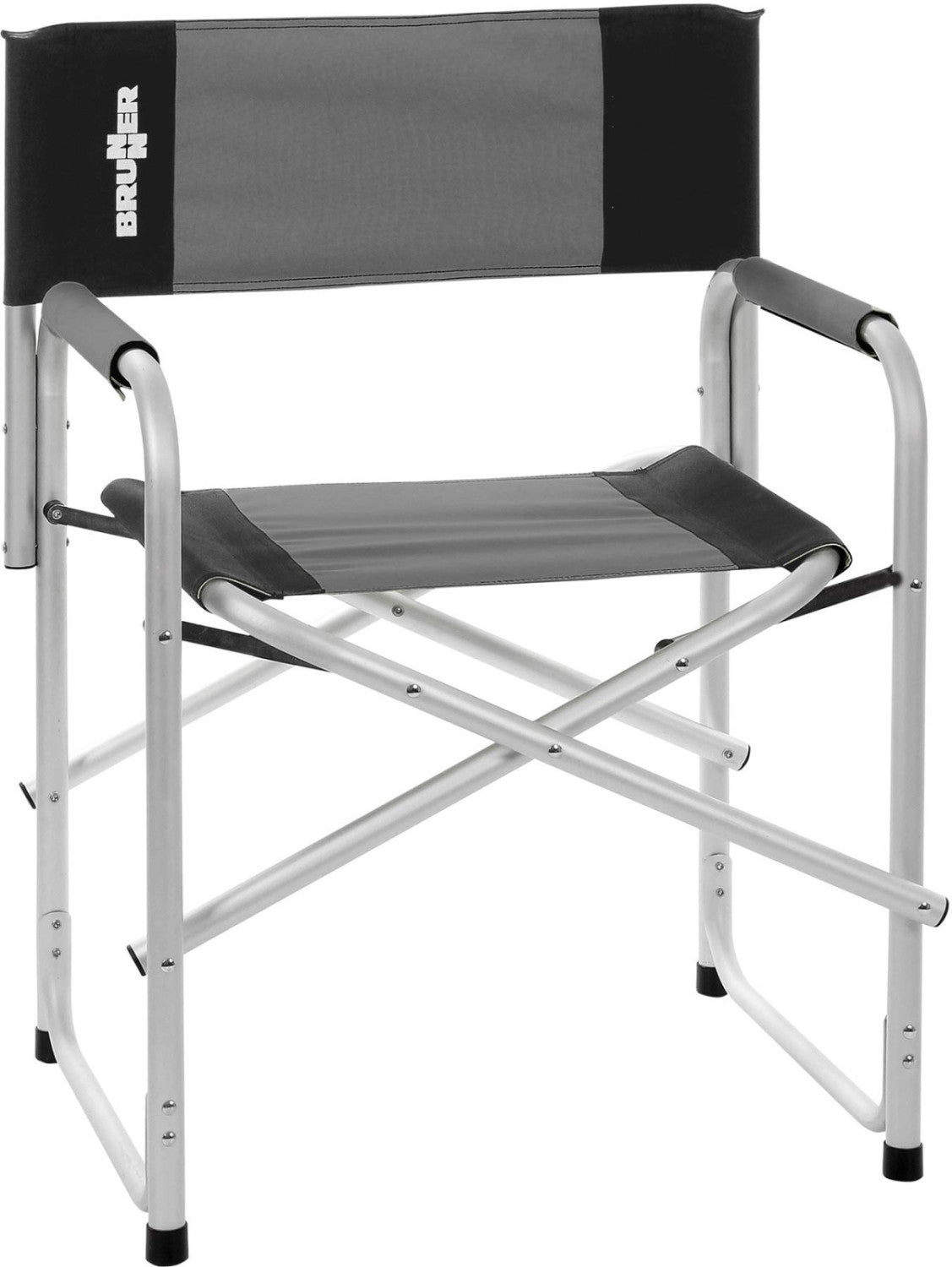 Brunner Sedia Regista Bravura 0404190N.C20 Pieghevole Alluminio Nero/Grigio