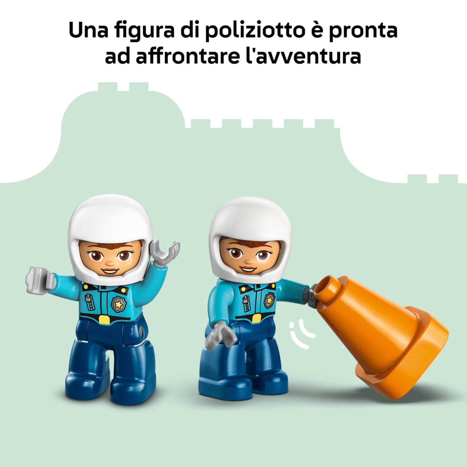 LEGO DUPLO Motocicletta Blu Della Polizia 10471