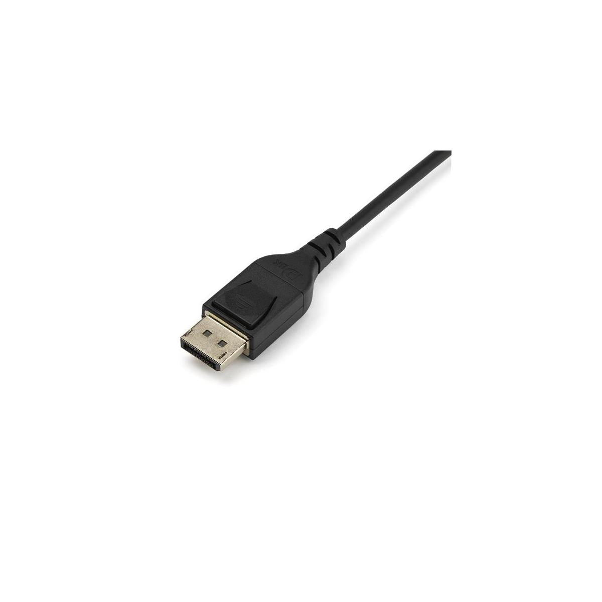 StarTech.com Cavo DisplayPort 1.4 certificato VESA da 2m - 8K 60Hz HBR3 HDR - Cavo per monitorc Certificato funziona con Chromebook - - Cavo video Ultra HD 4K 120Hz DisplayPort 1.4 sottile M/M