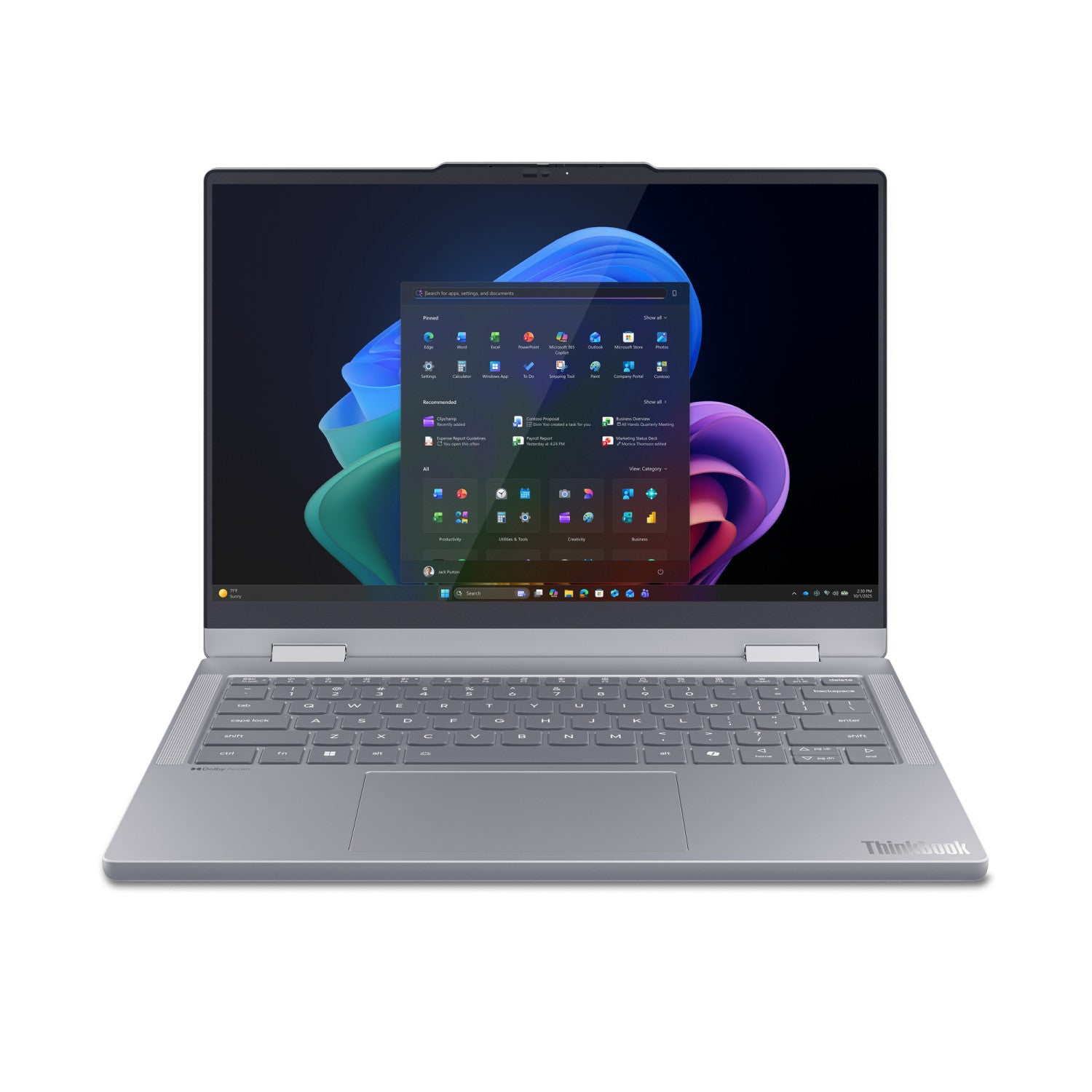 Lenovo ThinkBook 14 2-in-1 G6 IPL Copilot+ PC Intel Core Ultra 5 325 Ibrido (2 in 1) 35,6 cm (14") Touch screen WUXGA 16 GB DDR5-SDRAM 512 GB SSD Wi-Fi 7 (802.11be) Windows 11 Pro Grigio Italiano