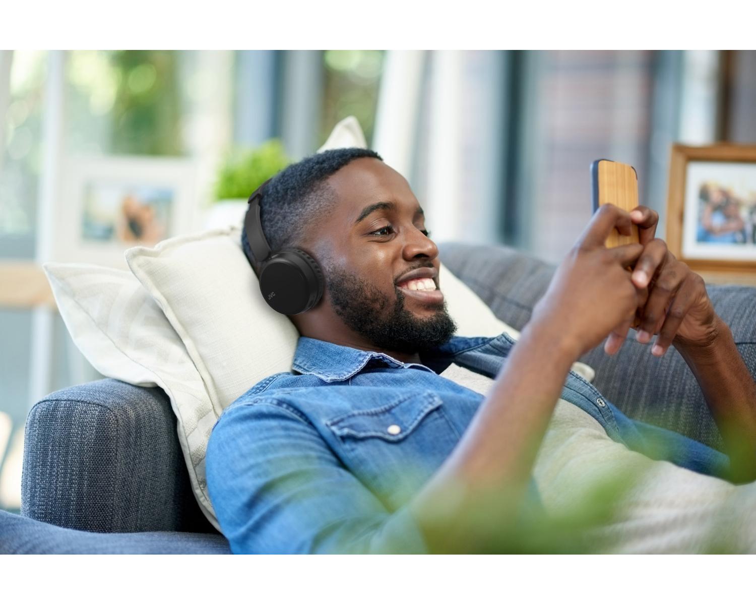 Jvc HA-S36W Cuffie Wireless A Padiglione Musica e Chiamate Bluetooth Nero