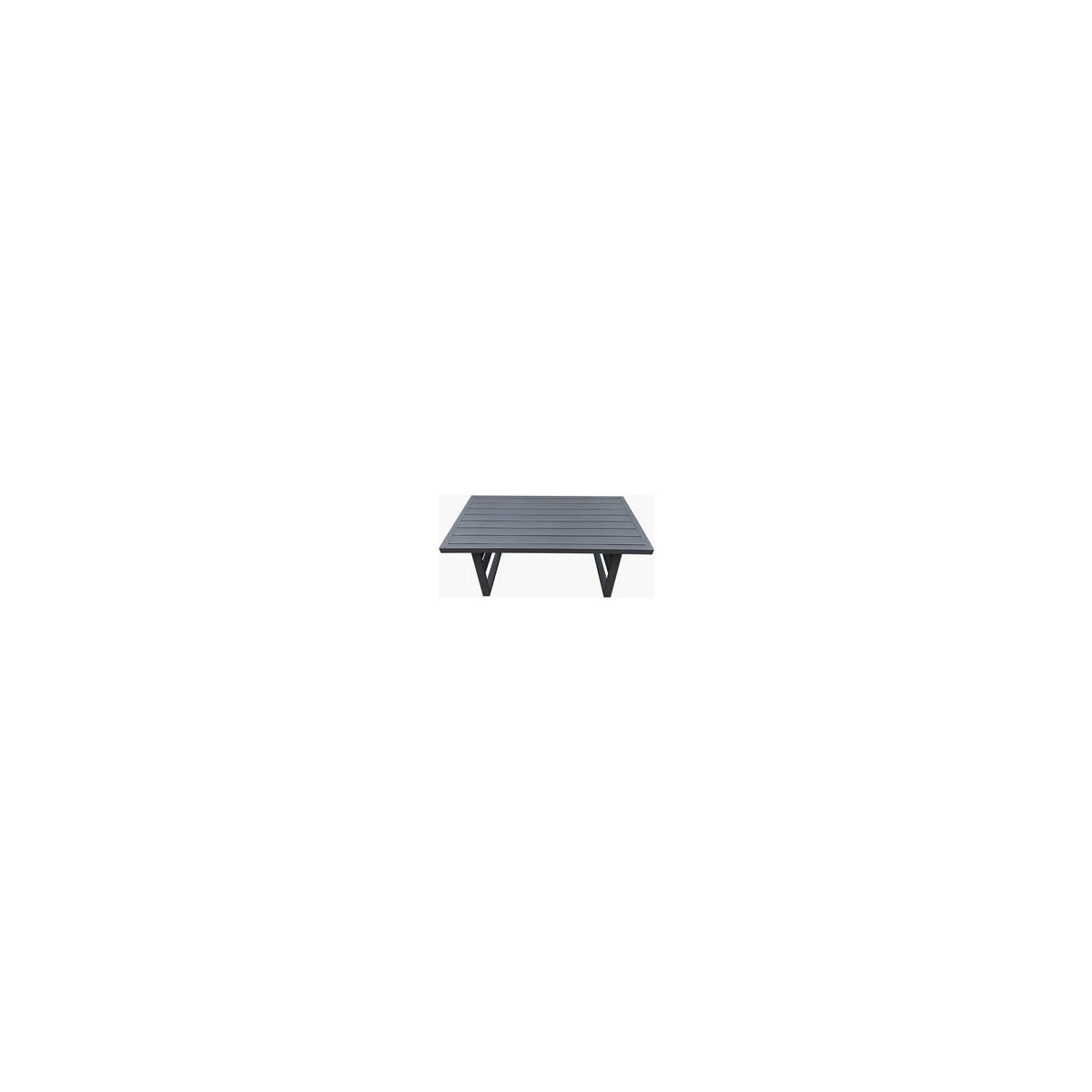 Amicasa Tavolino Caffè Loren 95x55 Cm Alluminio Grigio Scuro