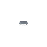 Amicasa Tavolino Caffè Loren 95x55 Cm Alluminio Grigio Scuro