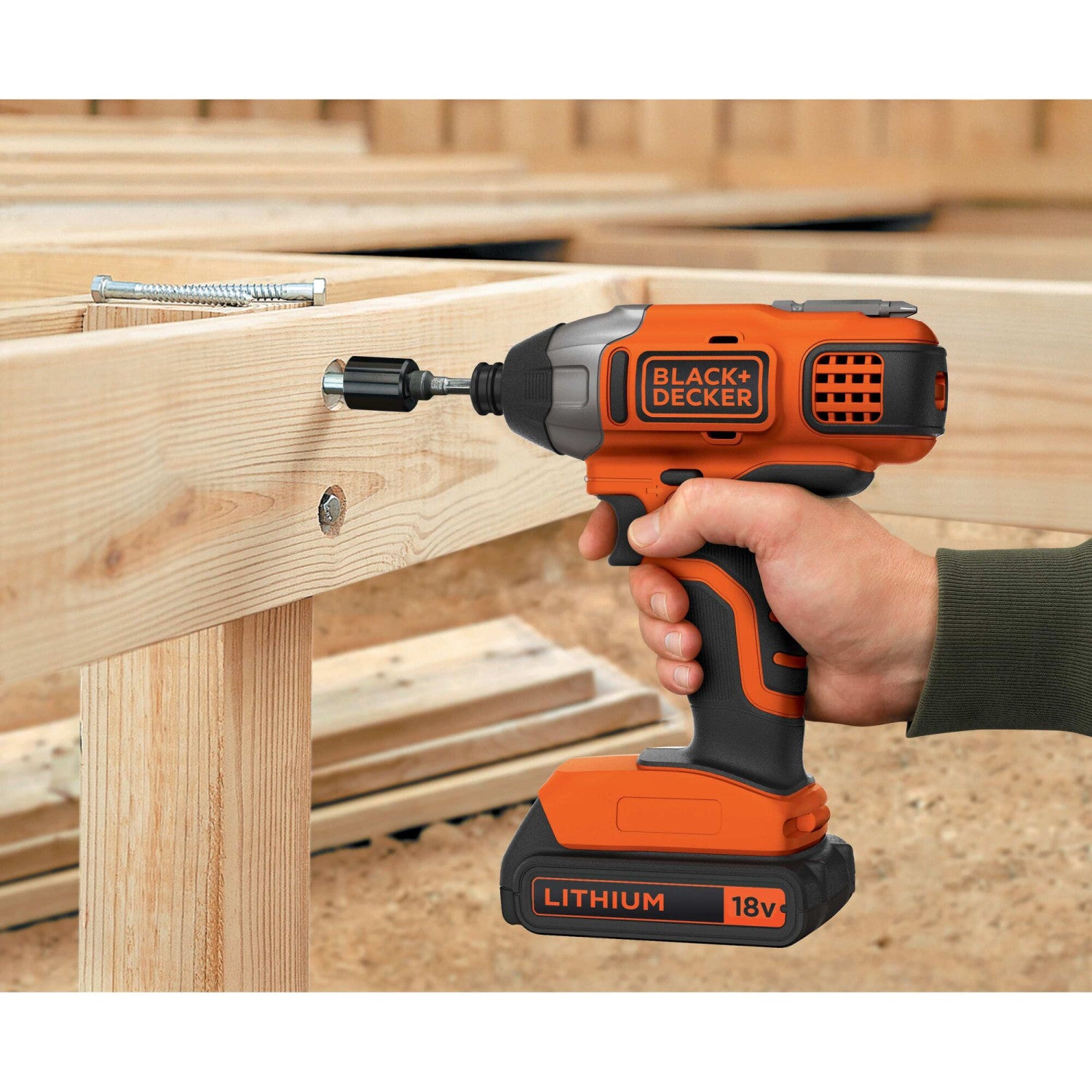 Black e Decker BDCIM18N-XJ cacciavite elettrico e avvitatore a impulso 3000 Giri/min Nero, Arancione
