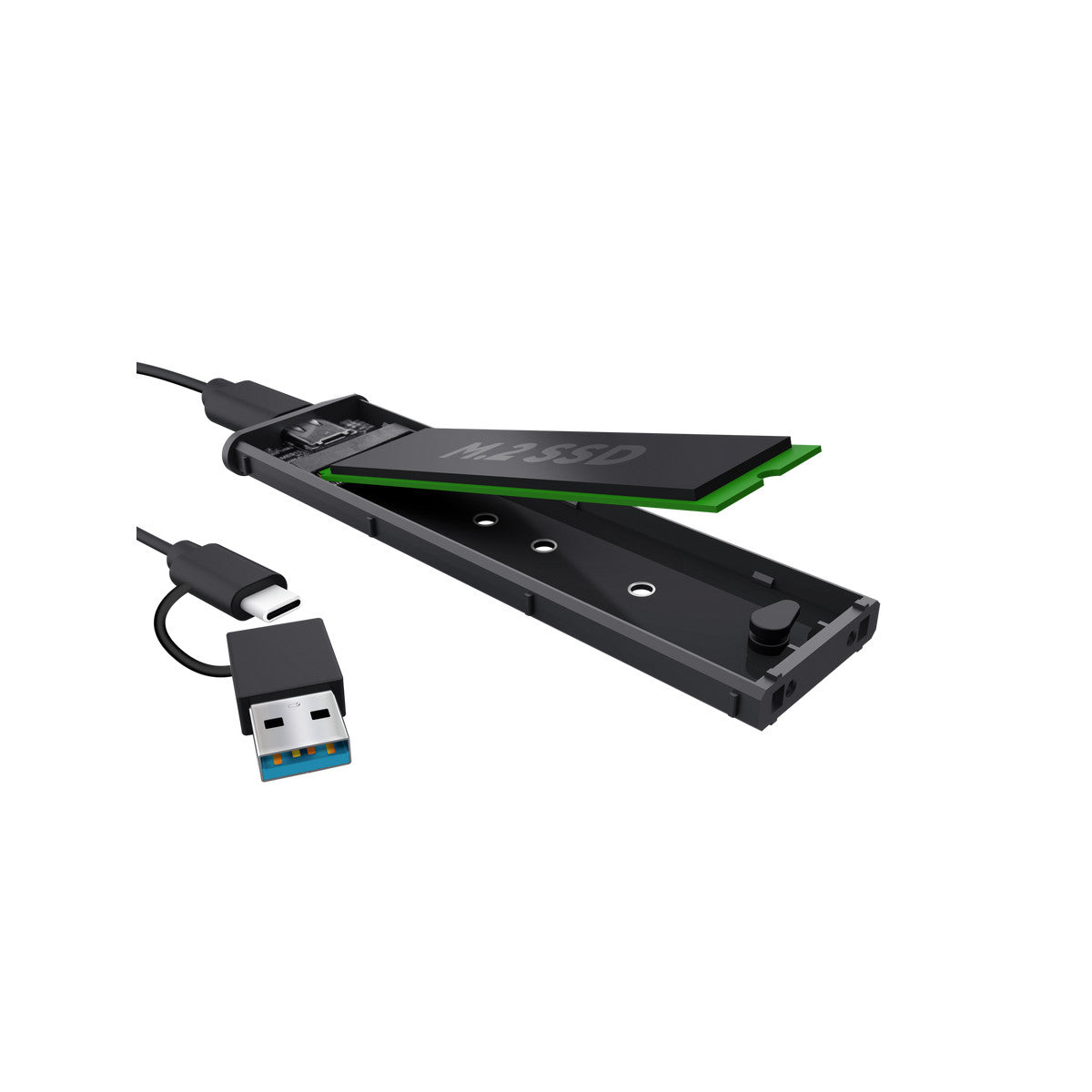Trust 25806 contenitore di unità di archiviazione Box esterno SSD Nero