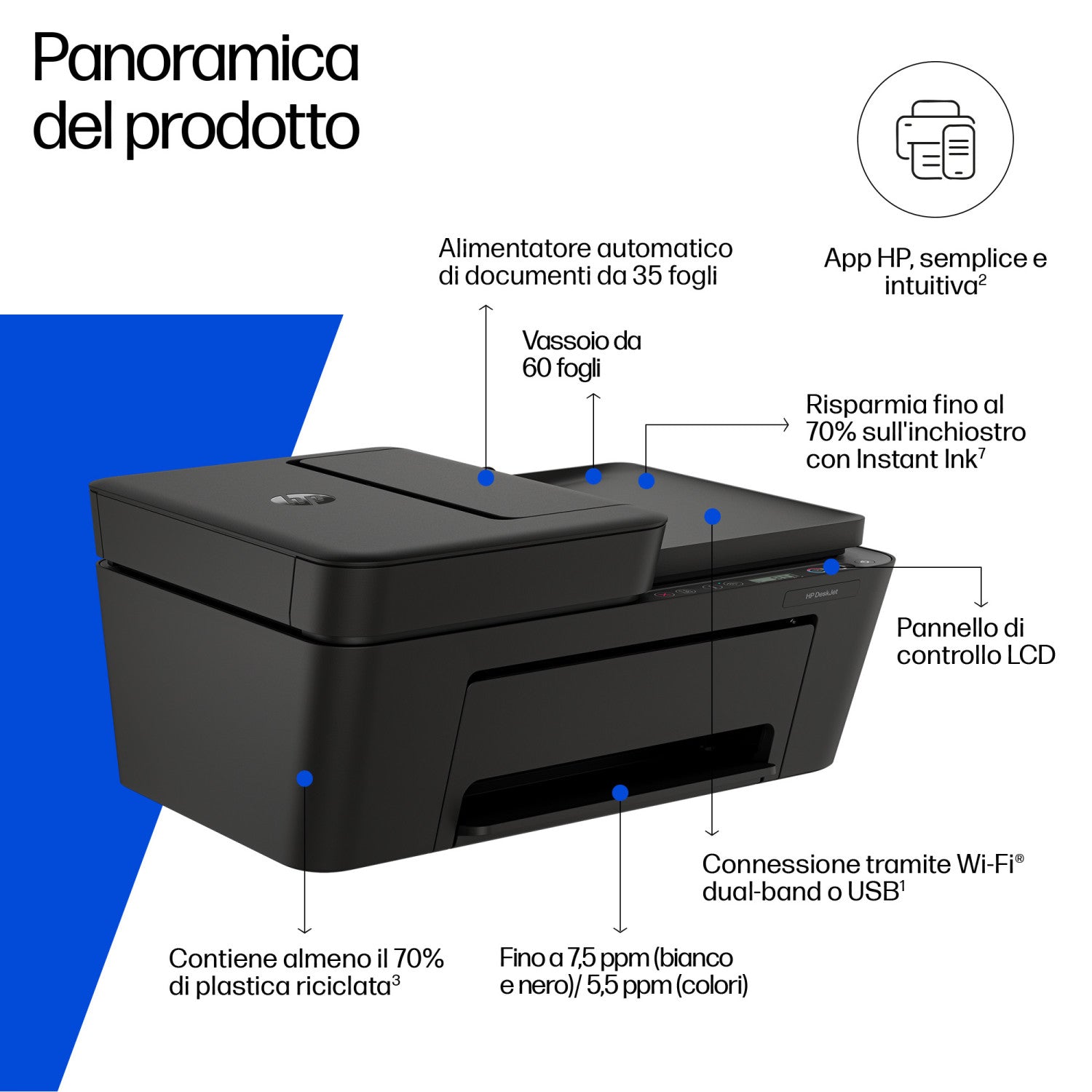 HP DeskJet 4310 Wireless All-in-One Colore Stampante