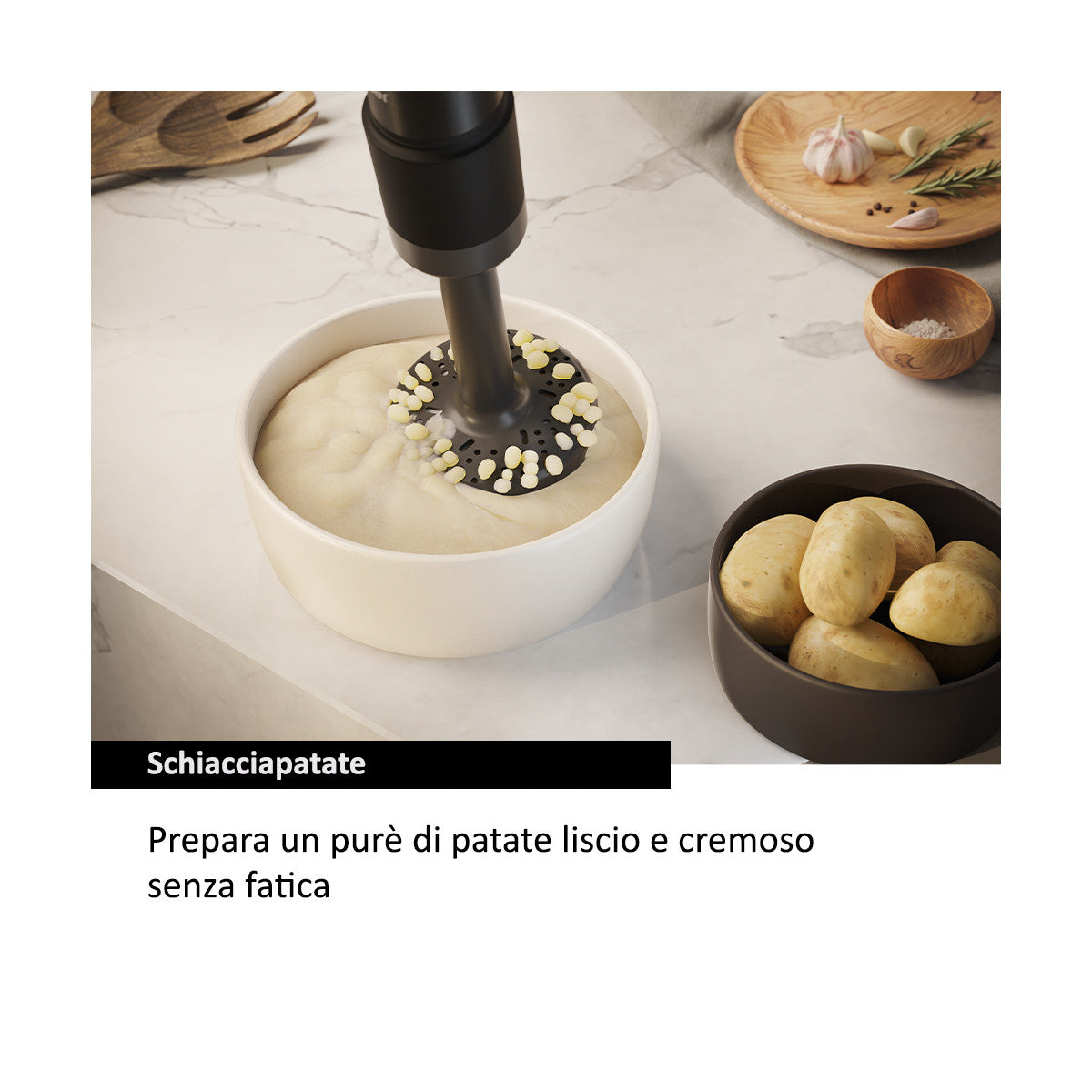 Haier I-Master Series 5 Frullatore a immersione I-Master Serie 5 Nero, 3 lame in acciaio inox, becher 0,9 L, Accessoriato Venduto come Grado C 8059019065465