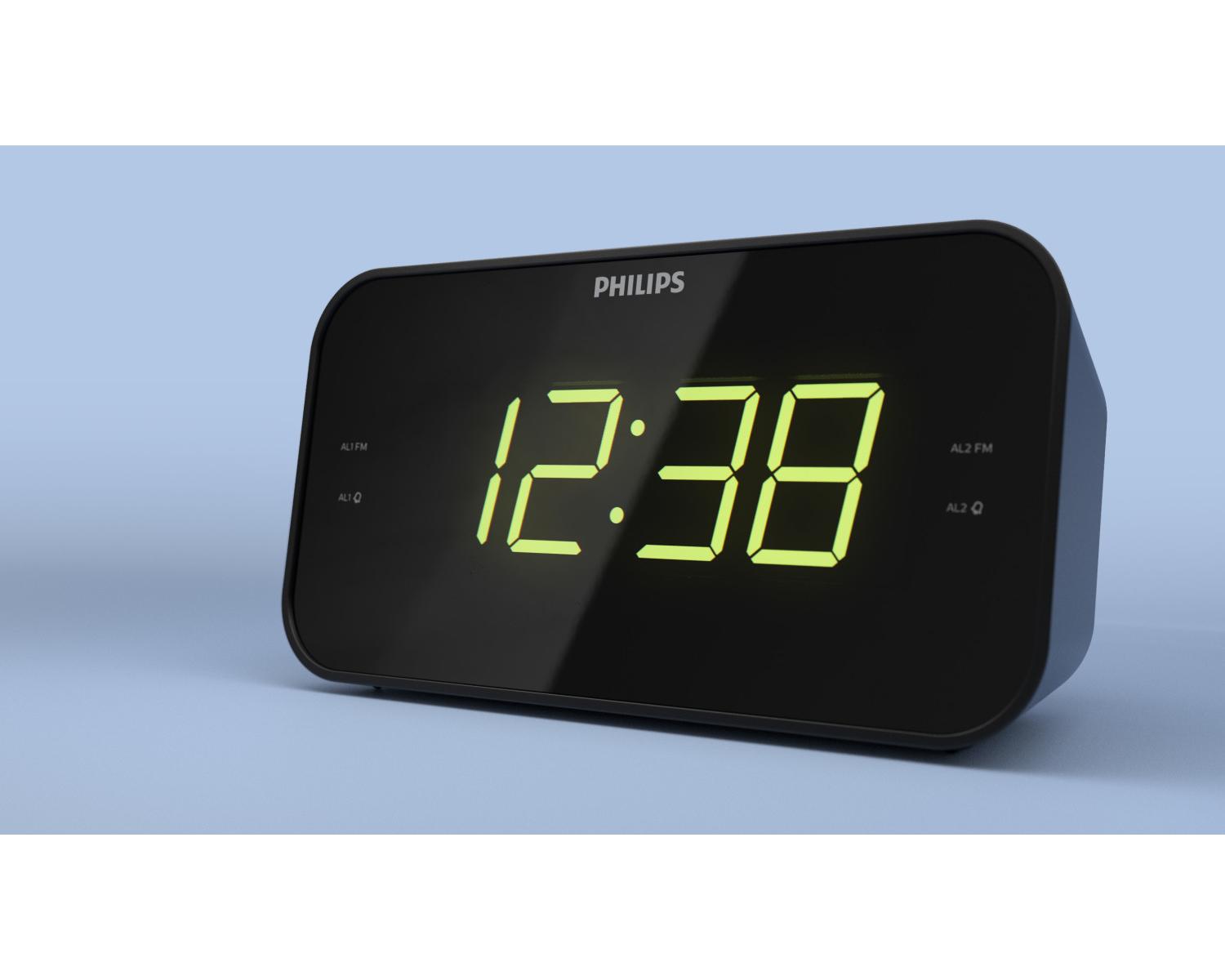 Philips TAR3306/12 sveglia Sveglia digitale Nero