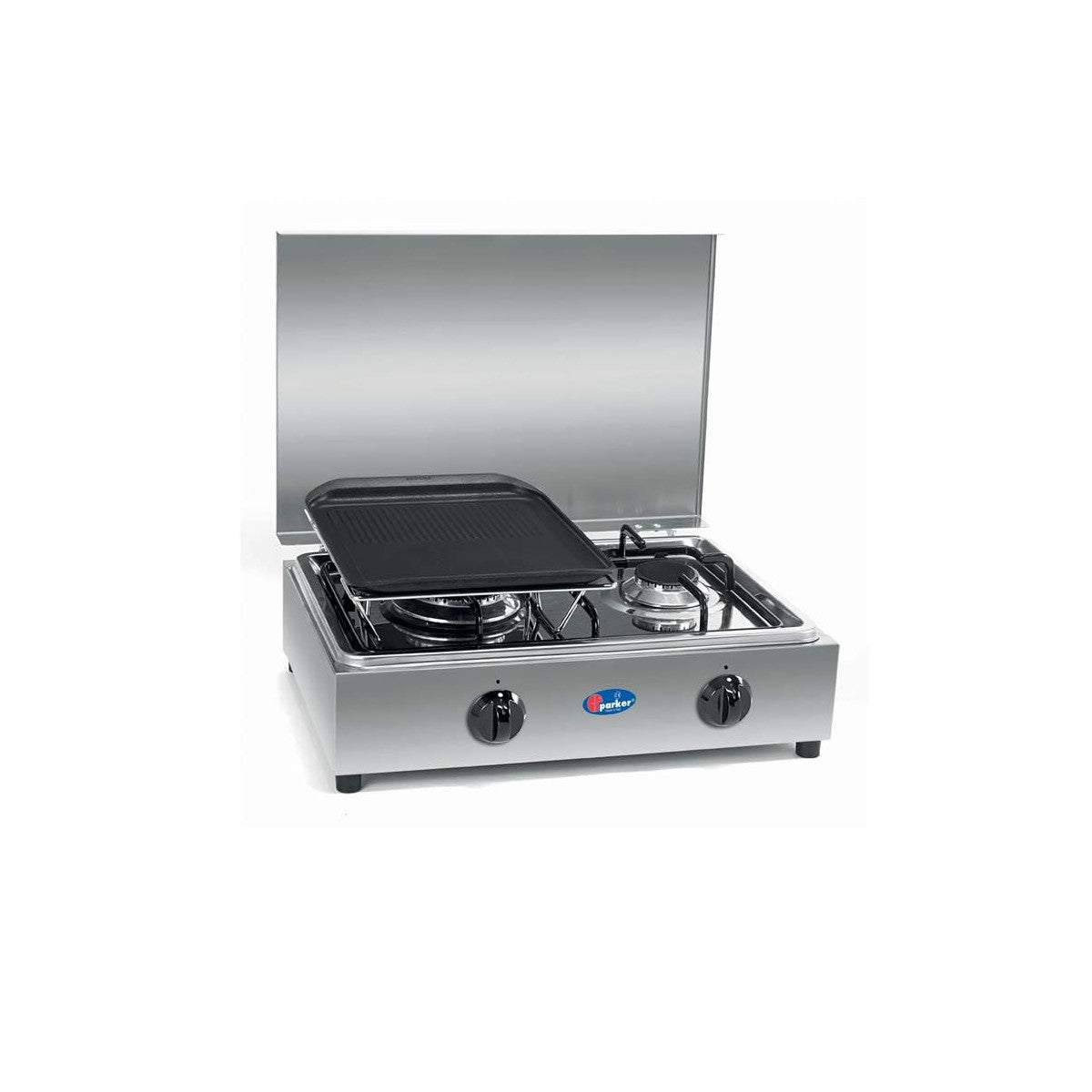 CFParker Bistecchiera Marietta RL in Alluminio Pressofuso Teflonato con Telaio per Fornello Smaltato