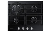Piano Cottura Samsung NA64H3010AK da Incasso a Gas 4 Fornelli Vetro Nero