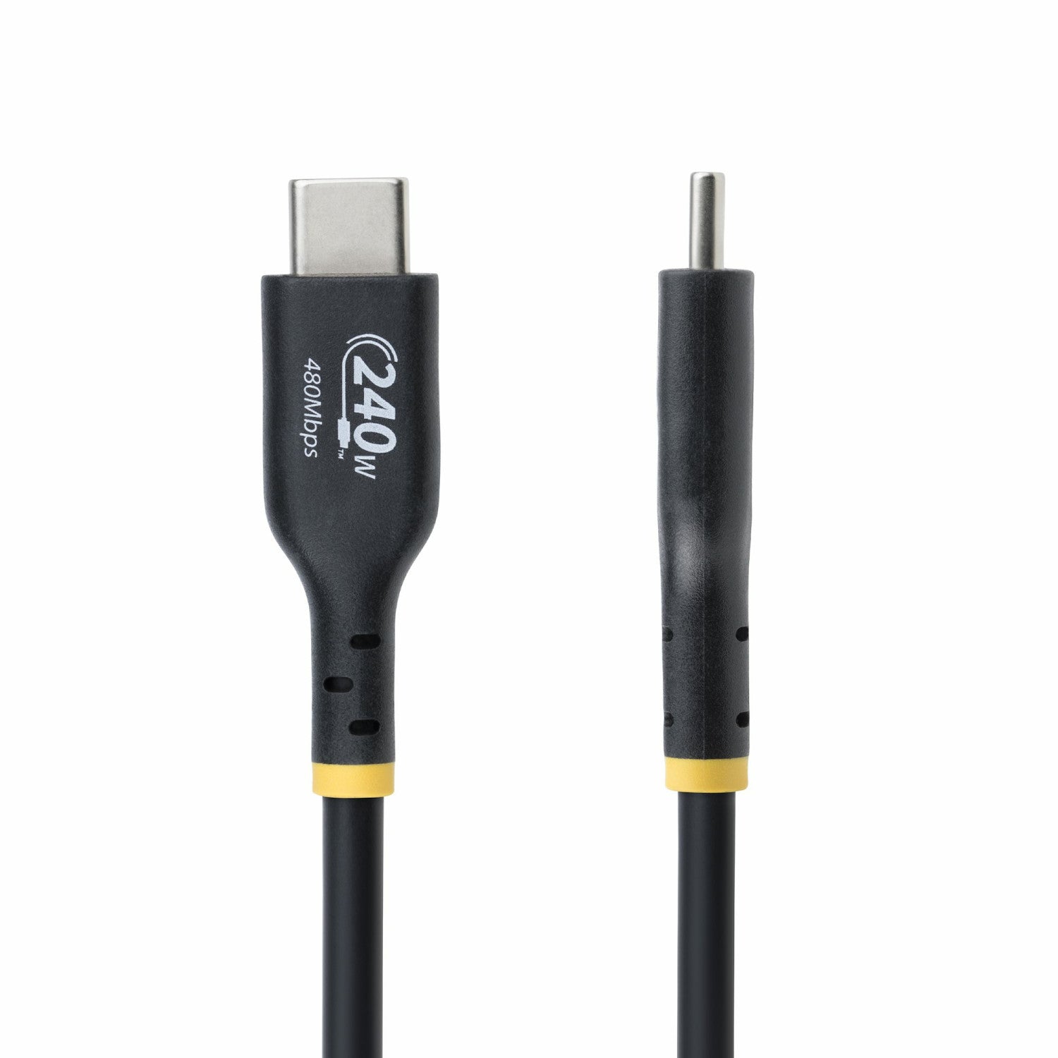 StarTech.com Cavo di Ricarica USB-C da 3m, cavo USB-C certificato USB-IF, 240W PD EPR, cavo trasferimento dati USB 2.0 Tipo-C per laptop, rivestimento in TPE, M/M