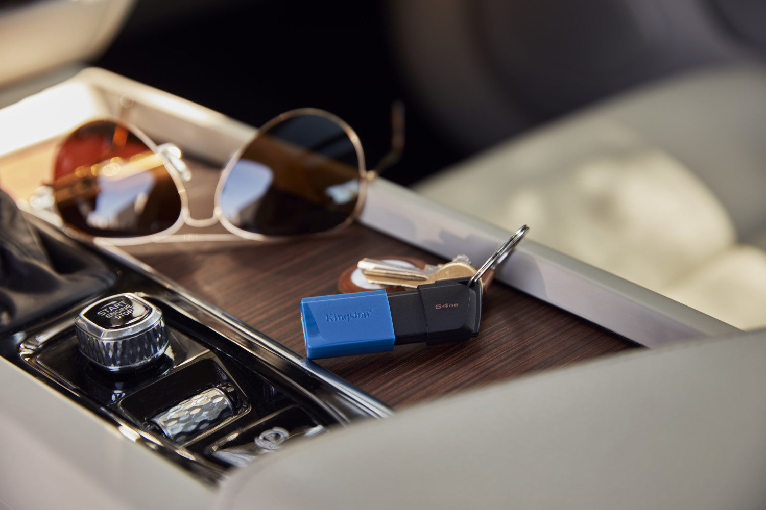 Kingston Technology DataTraveler 64GB USB3.2 Gen 1 Exodia M (Nero Blu) - 2 Pieces