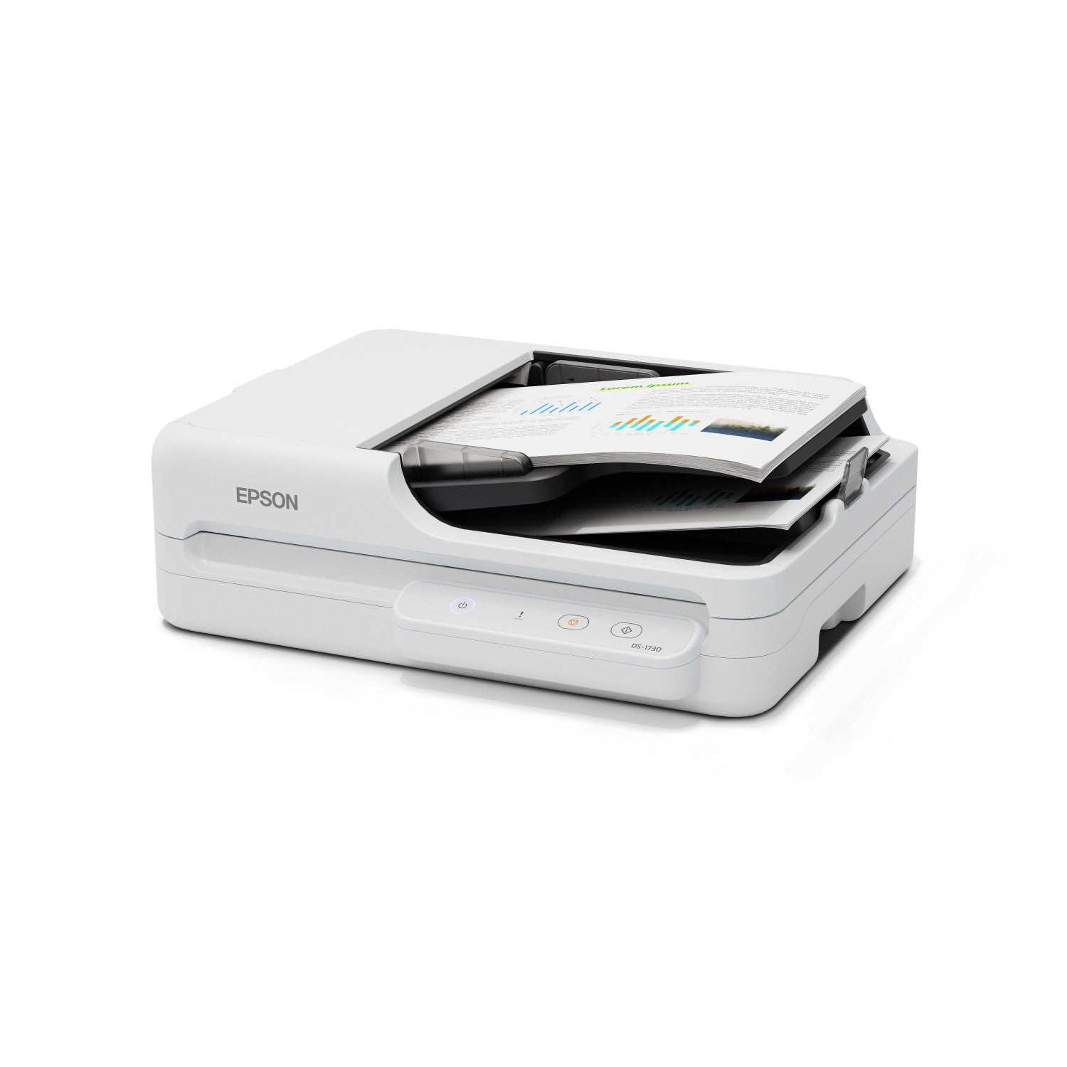 Epson WorkForce DS-1730 Scanner a piano e ADF 1200 x 1200 DPI A4 Nero, Bianco