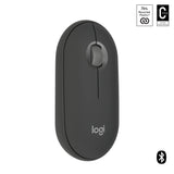 Logitech Pebble 2 M350s Mouse Ambidestro RF Senza Fili Bluetooth Ottico 4000 DPI Graphite