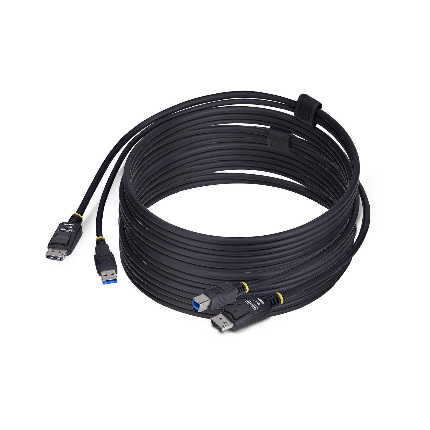 StarTech.com Cavo KVM DisplayPort e USB 5Gbps da 3m, Cavo Combinato DP 1.2 4K 60Hz e USB-A 3.0 per Switch KVM