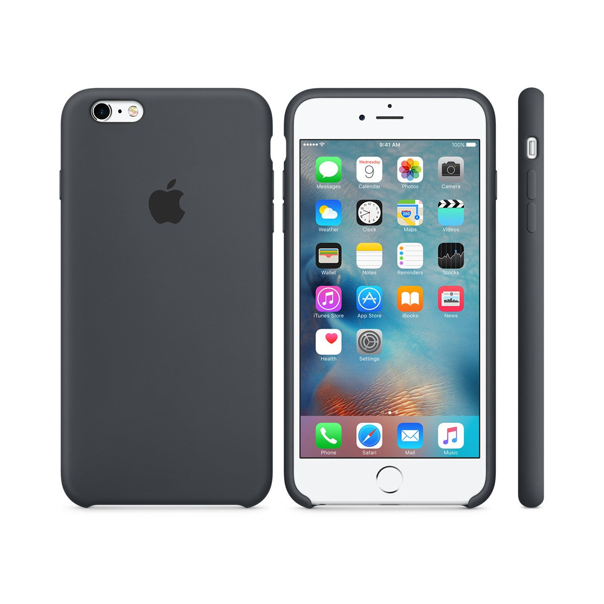 Apple Custodia in silicone per iPhone 6s Plus - Antracite