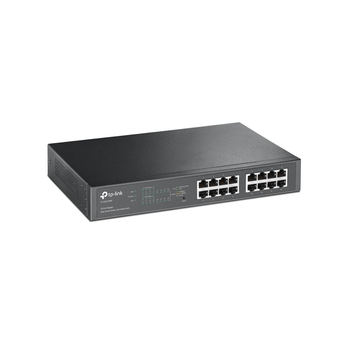 TP-Link TL-SG1016PE switch di rete Gestito L2 Gigabit Ethernet (10/100/1000) Supporto Power over Ethernet (PoE) Nero