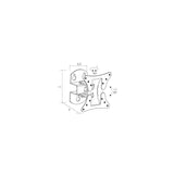 ITB LI604530B Supporto TV a parete 76,2 cm (30") Nero
