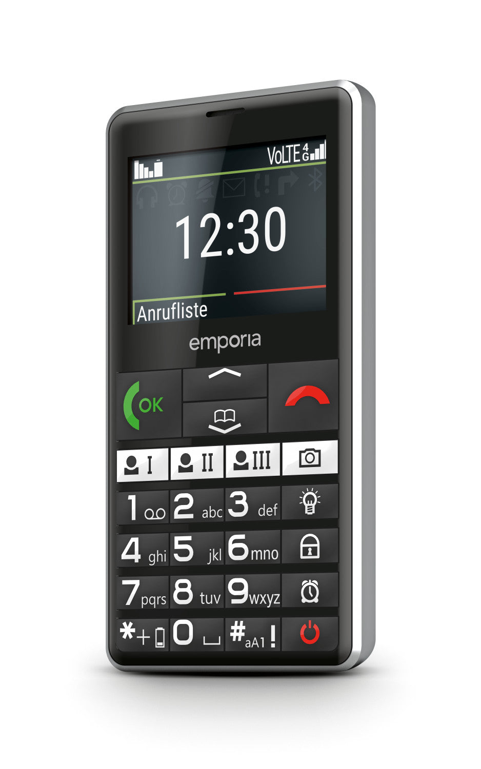 Emporia emporiaPURE-LTE 5,87 cm (2.31 pollici) 107 g Nero Telefono per anziani