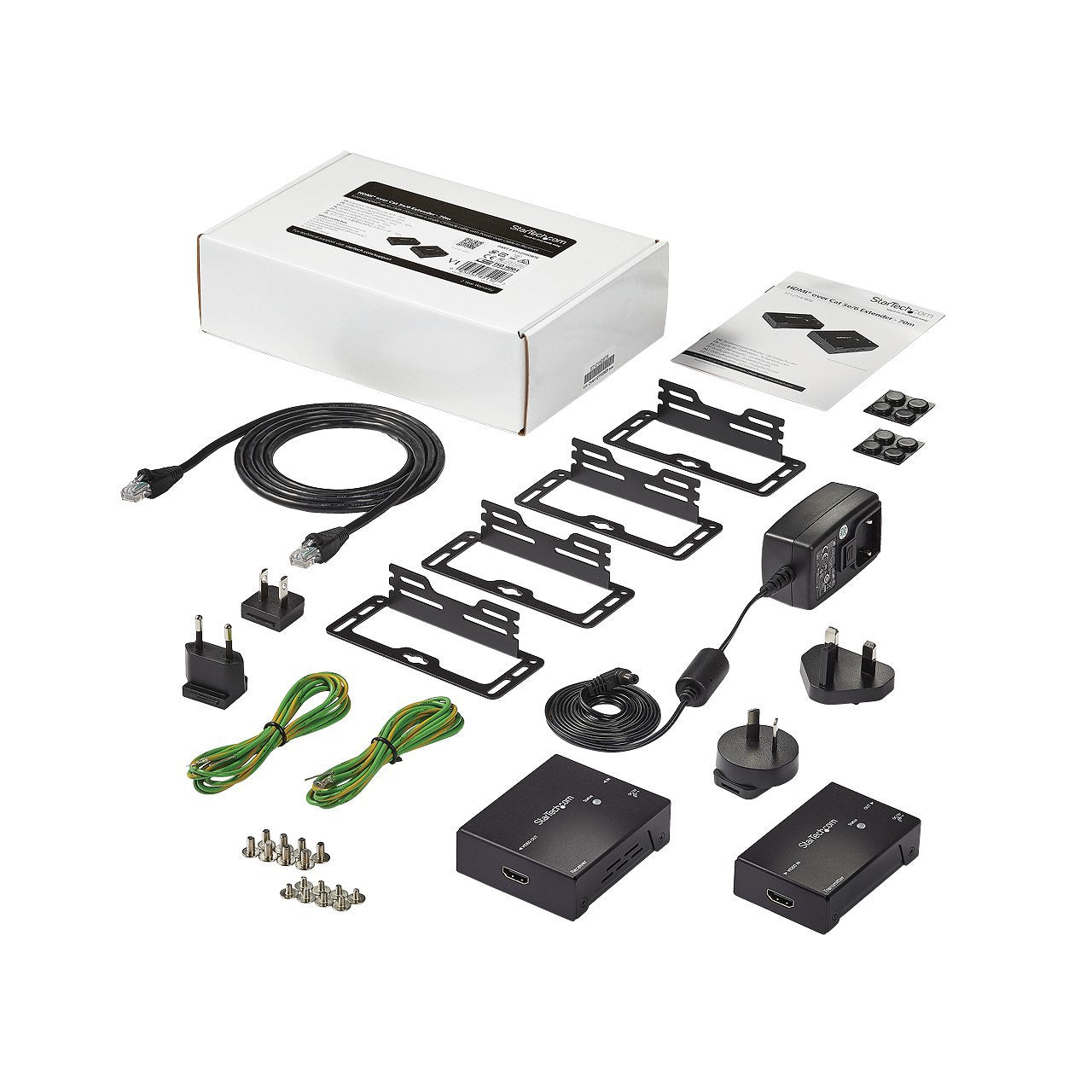 StarTech.com ST121HDBTE moltiplicatore AV Trasmettitore e ricevitore AV Nero