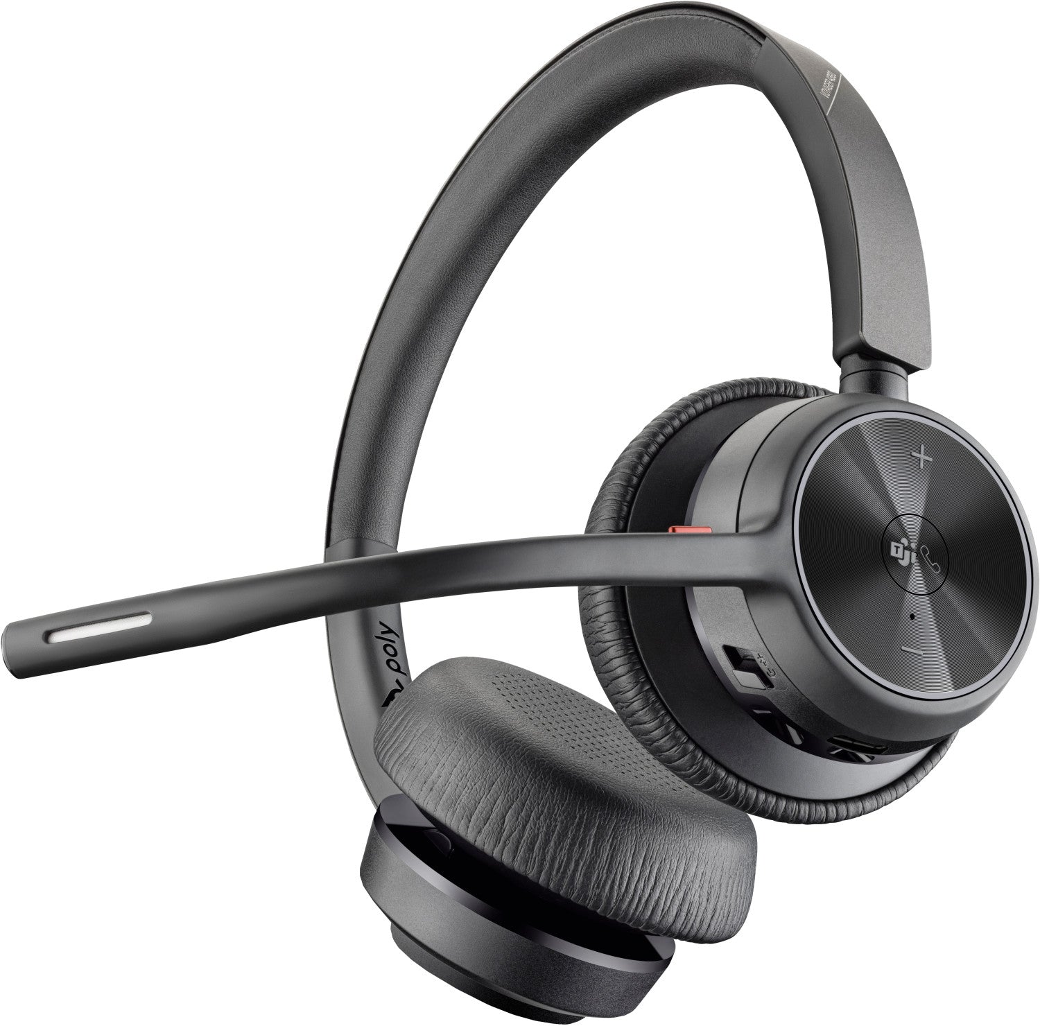 Auricolare POLY 77Y98AA Voyager 4320 Microsoft Teams Certified USB-A Headset BT700 dongle Con cavo e senza cavo Ufficio USB tipo A Bluetooth Nero