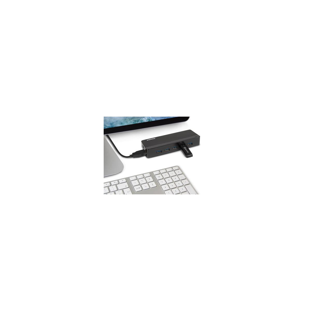Hamlet XHUB70036 hub di interfaccia USB 3.2 Gen 1 (3.1 Gen 1) Type-B 5000 Mbit/s Nero