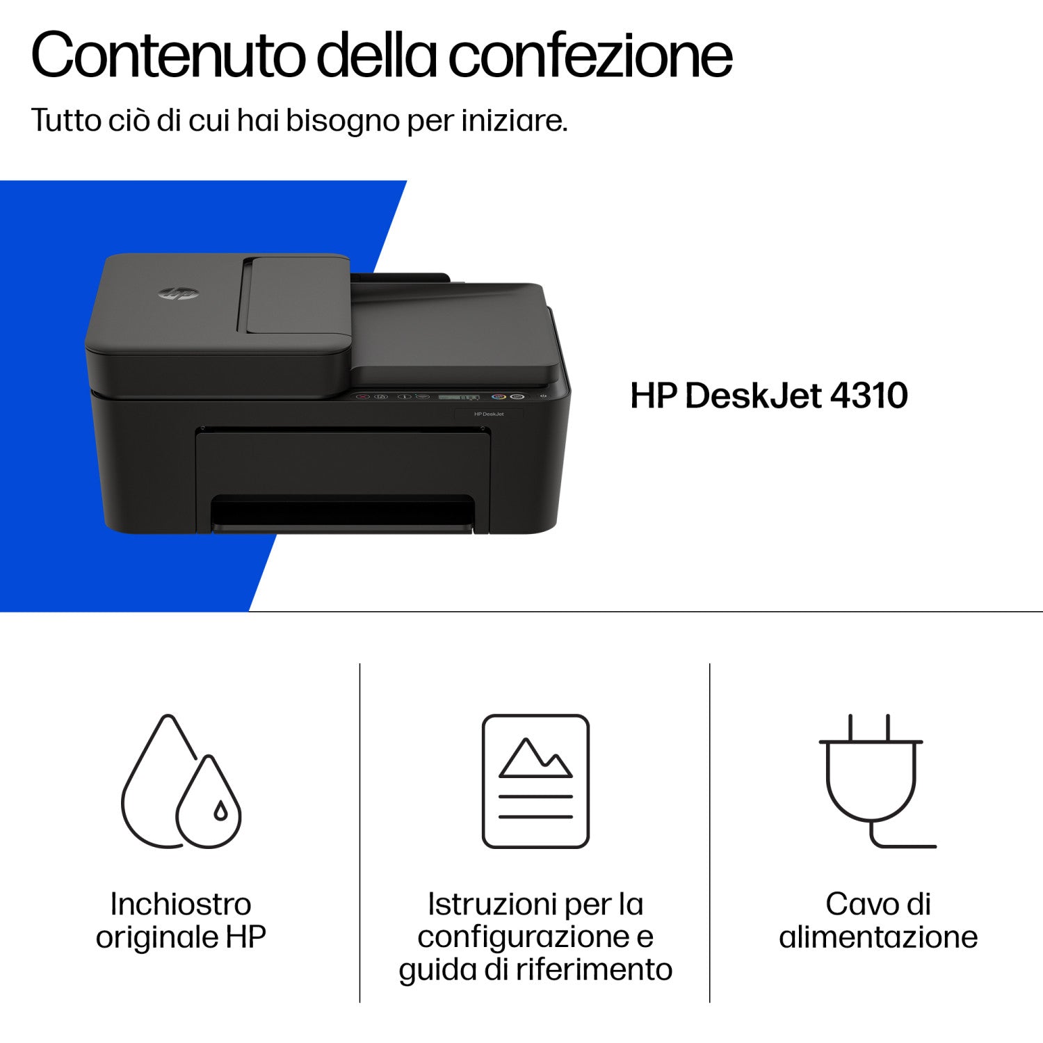 HP DeskJet 4310 Wireless All-in-One Colore Stampante