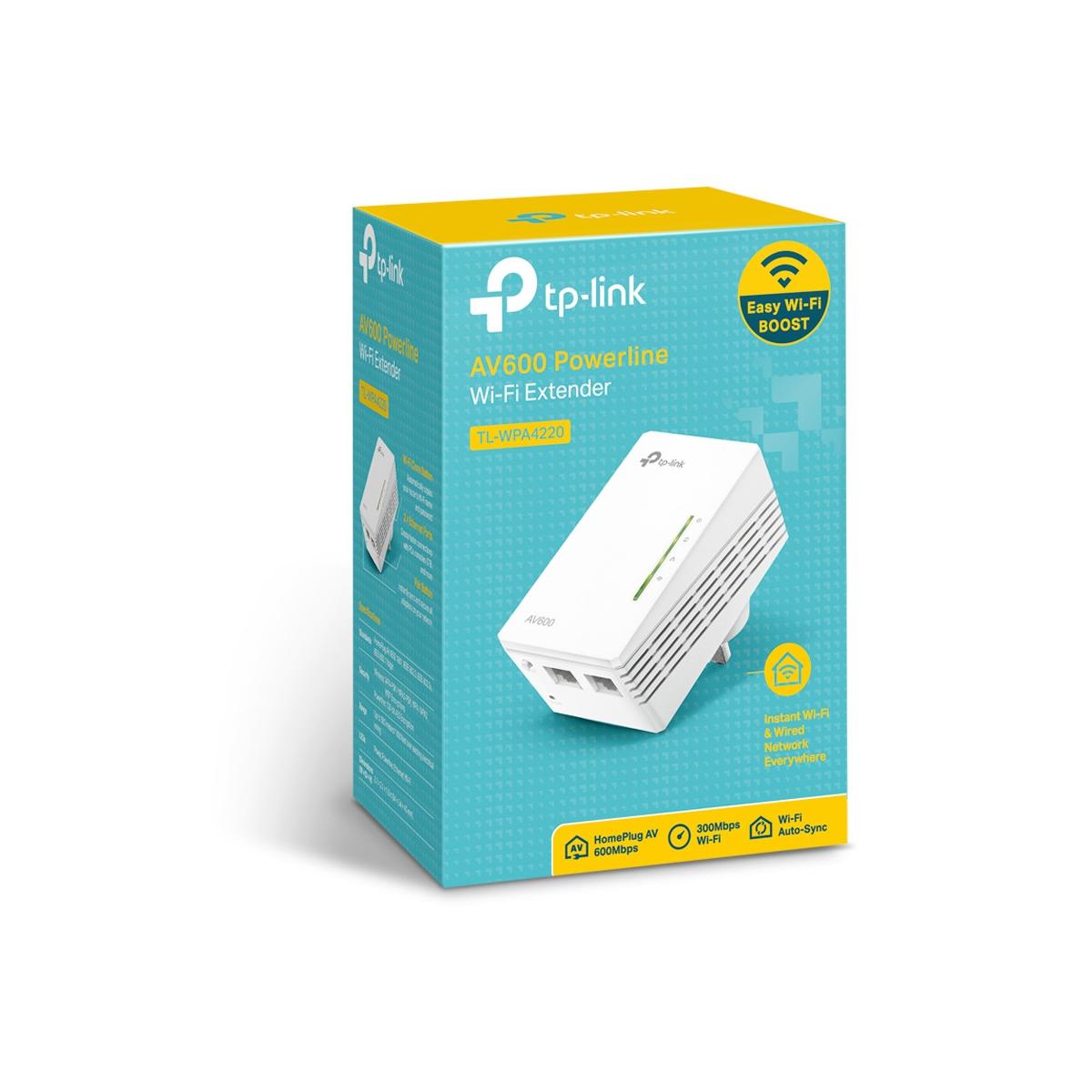 TP-Link TL-WPA4220 600 Mbit/s Collegamento ethernet LAN Wi-Fi Bianco 1 pz