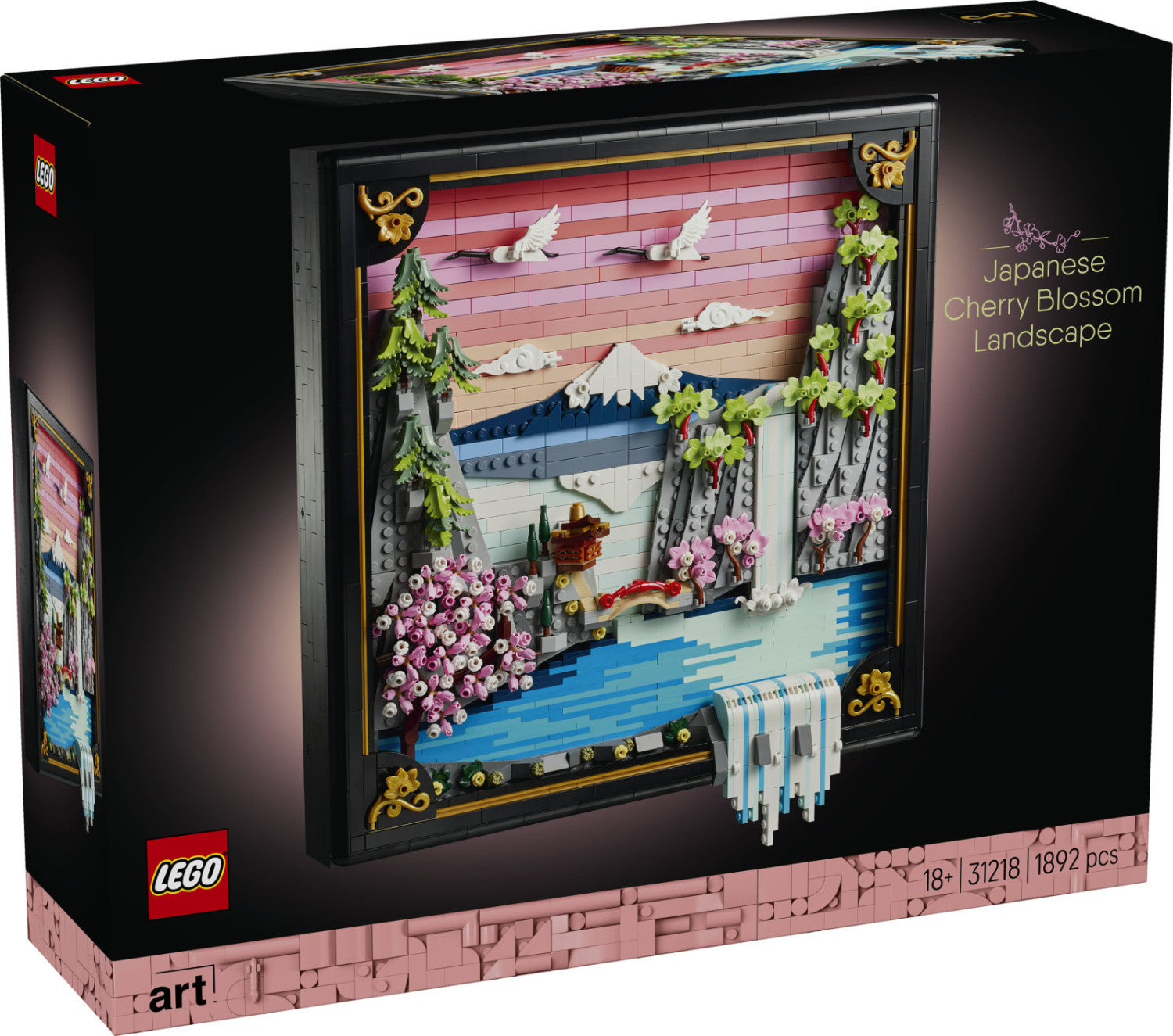 LEGO Art Paesaggio Giapponese con Ciliegi Fioriti 31218 Set da Costruzione per Adulti 1892 Pezzi