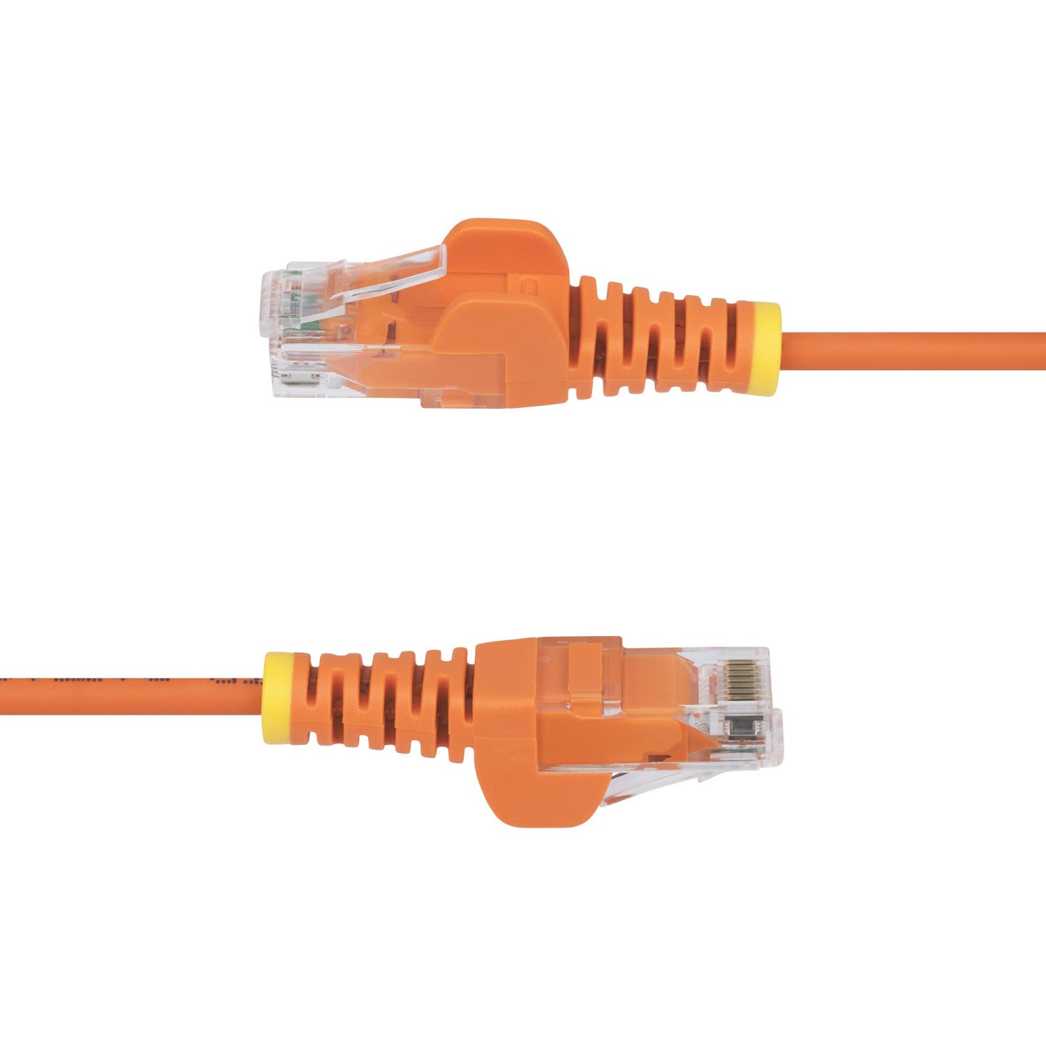 StarTech.com Cavo Ethernet CAT6 Arancionene da 2,5m; Patch UTP con Plug RJ45 Antigroviglio e Rilievi di Trazione, Cavo Lan Slim in Rame Puro 28AWG, Sottoposto a test Fluke