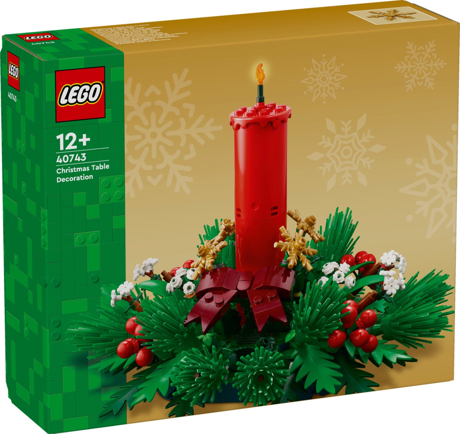 LEGO Decorazione da Tavolo Natalizia 40743 Set da Costruzione 433 Pezzi 12 Anni