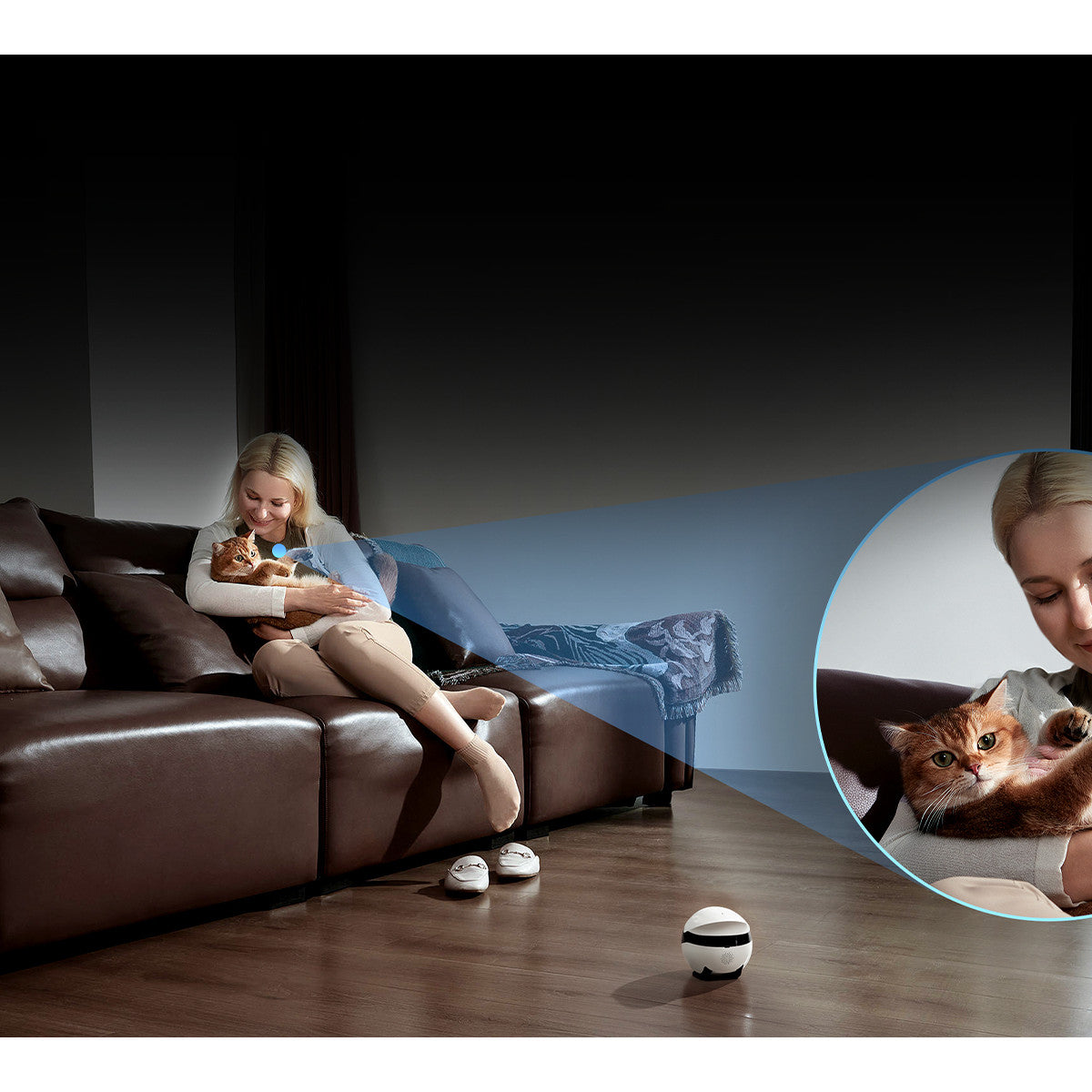 Enabot EBO AIR 2 PLUS Viola Telecamera per bambini e animali domestici