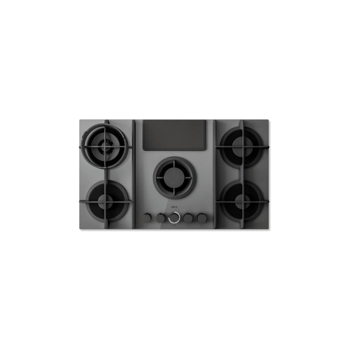 Elica NikolaTesla Flame EVO GR/A/88 Grigio Da incasso 88 cm Gas 5 Fornelli Cappa da incasso