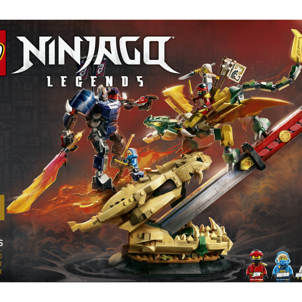 LEGO Ninjago 71871 Battaglia Alla Lama Del Drago - Set Da Costruzione Con Drago E Mech Snodabili, 4 Minifigure, 1016 Pezzi, 9