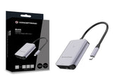 Conceptronic BIAN09G lettore di schede USB 3.2 Gen 2 Type-C Grigio