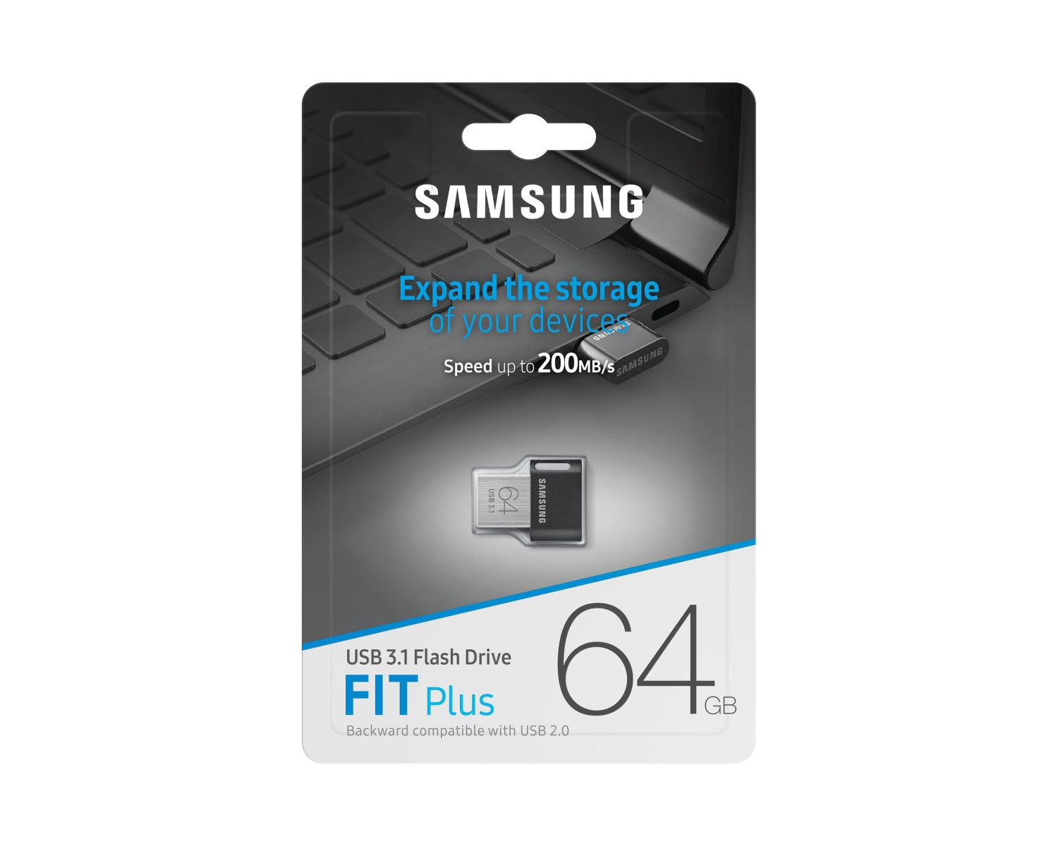 Samsung MUF-64AB Unita' Flash USB 64 GB USB tipo A 3.2 Gen 1 Grigio Argento